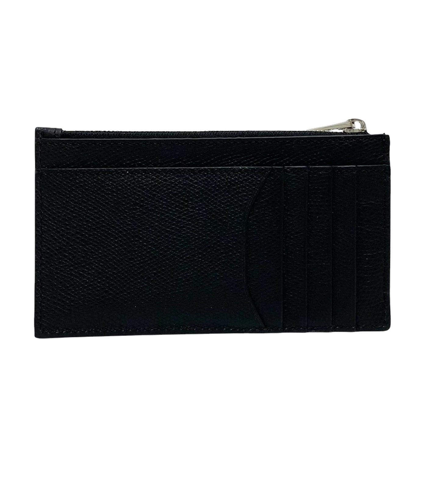 Essential Long Zip Card Holder 7CC Black