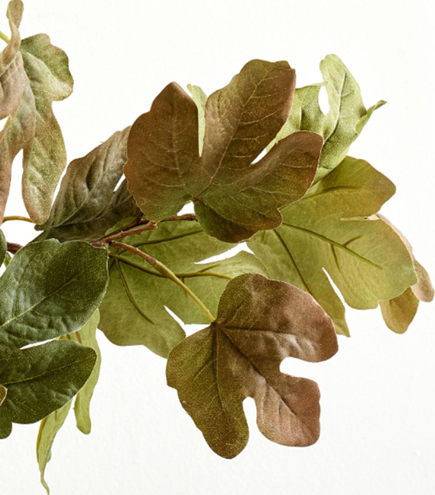 Faux Fig Leaf Branch