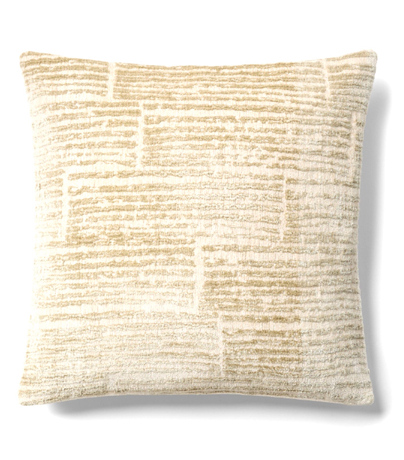 Striated Chenille Pillow Cover Taupe