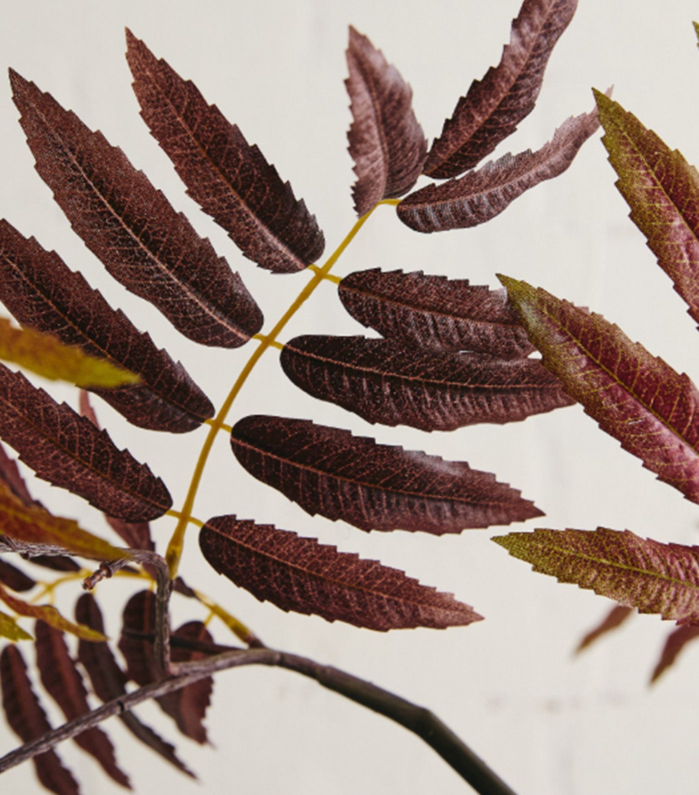 Faux Autumn Leaves Branch