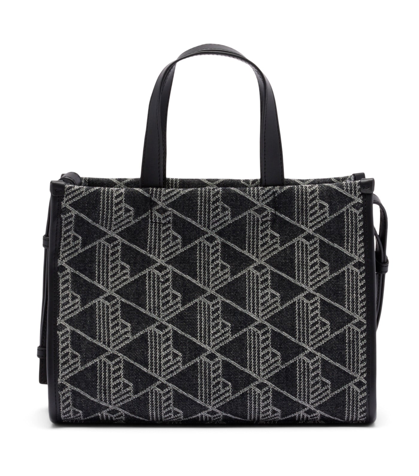 Small Heritage Jacquard Tote Mono Jacquard Black Denim