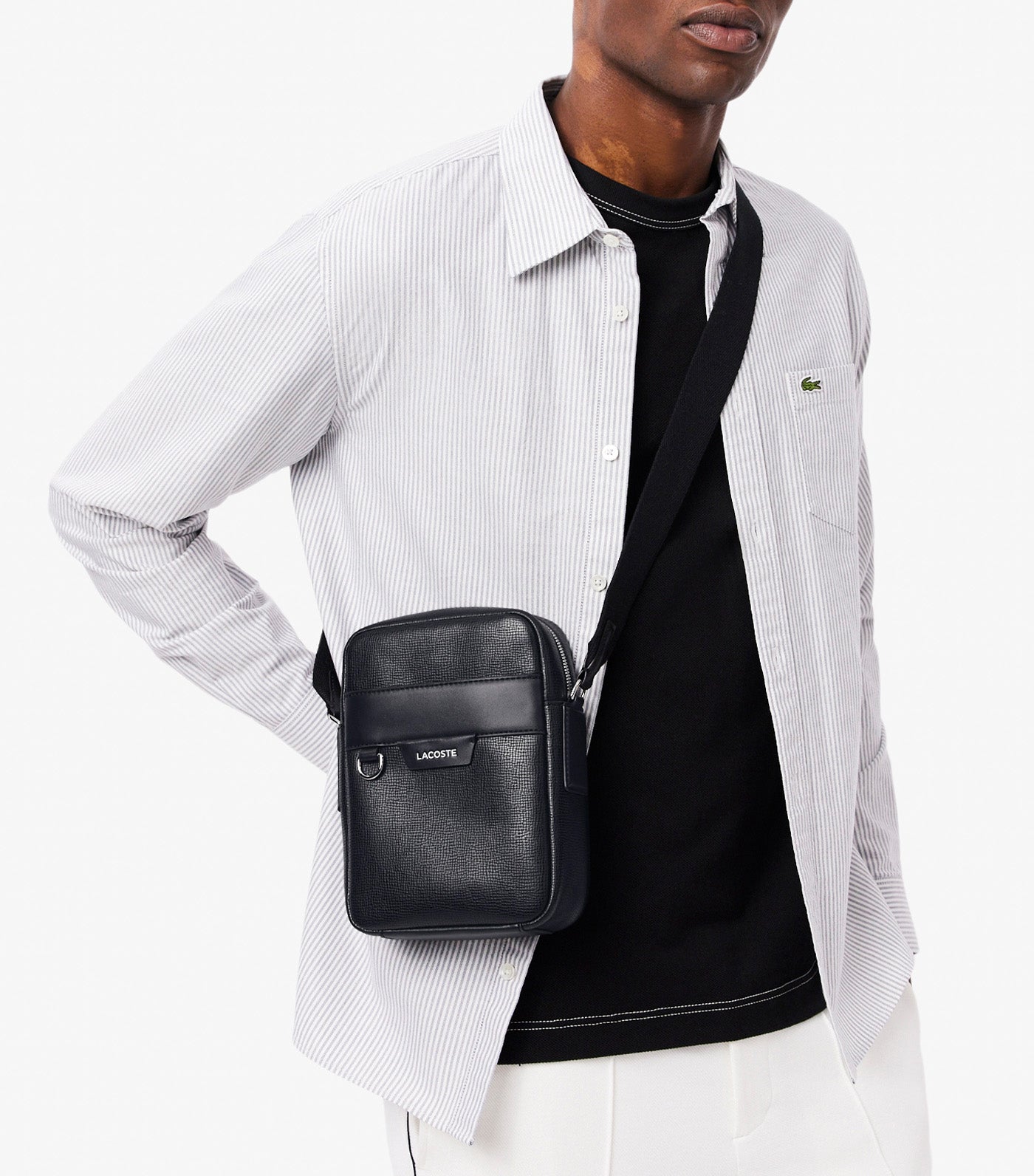 Ossian Leather Satchel Black