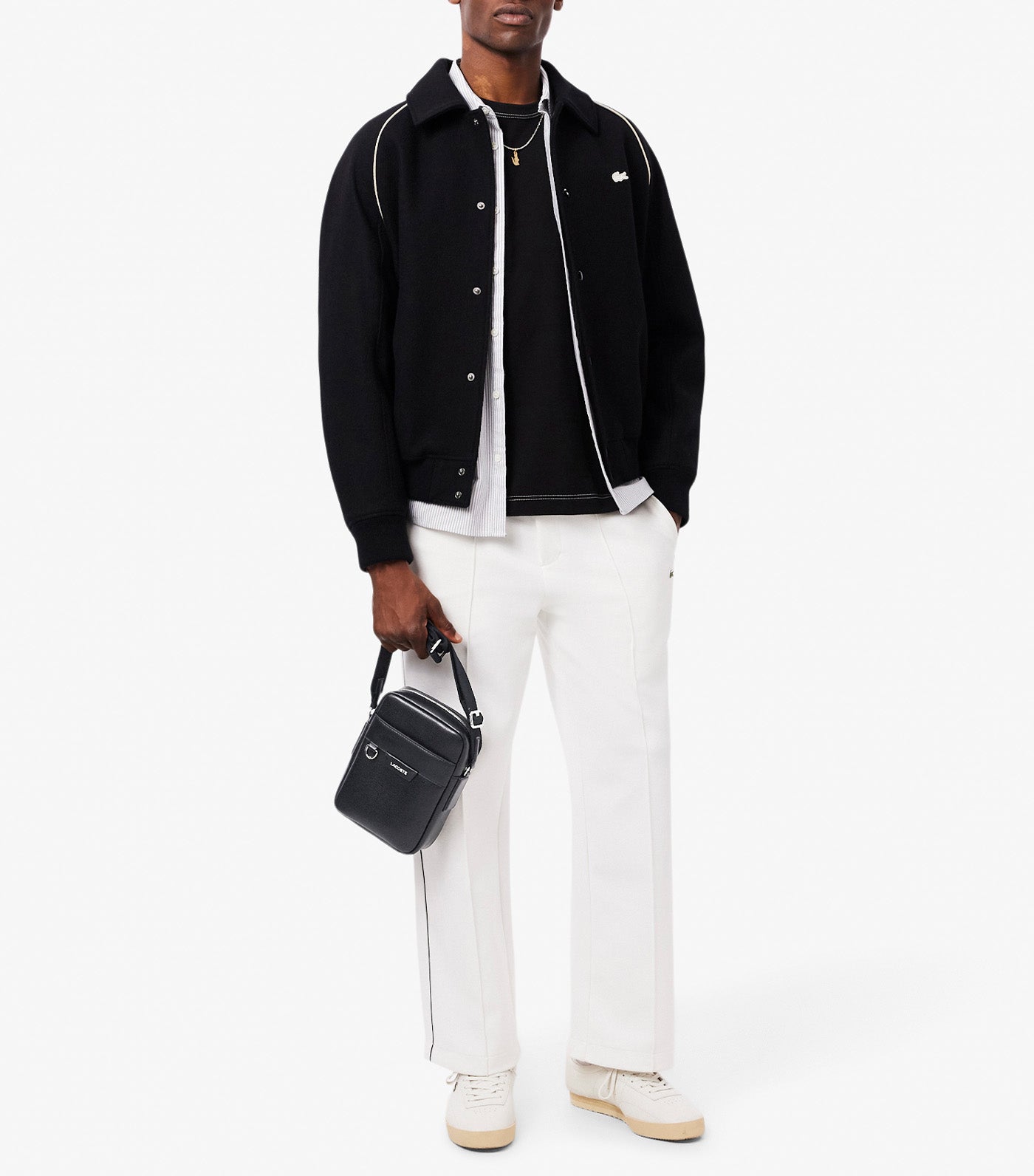 Ossian Leather Satchel Black