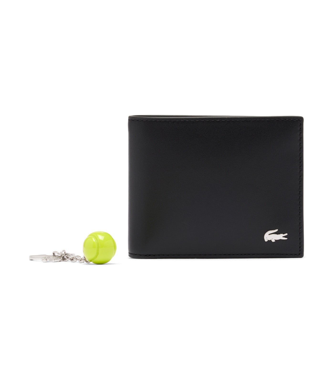 FG Billfold and Keychain Gift Set Black Kr Neon Yellow Ball