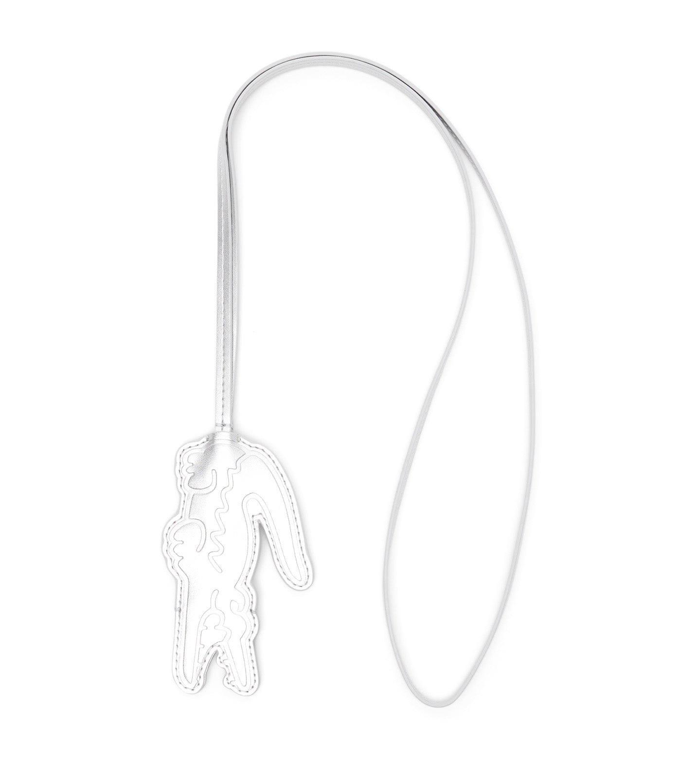 Crocodile Key Ring Shiny Silver