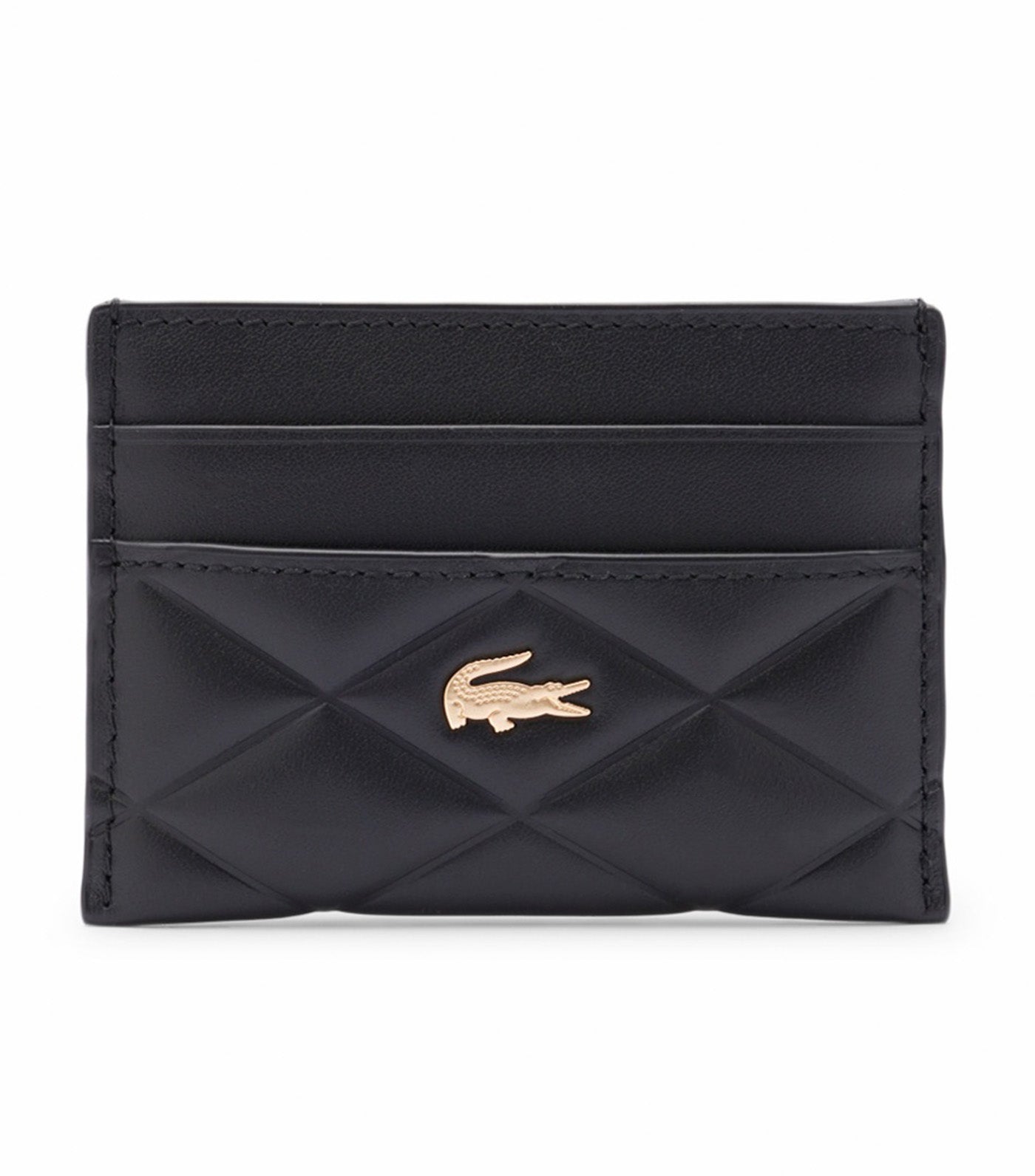 Crocodelle Leather Cardholder Noir
