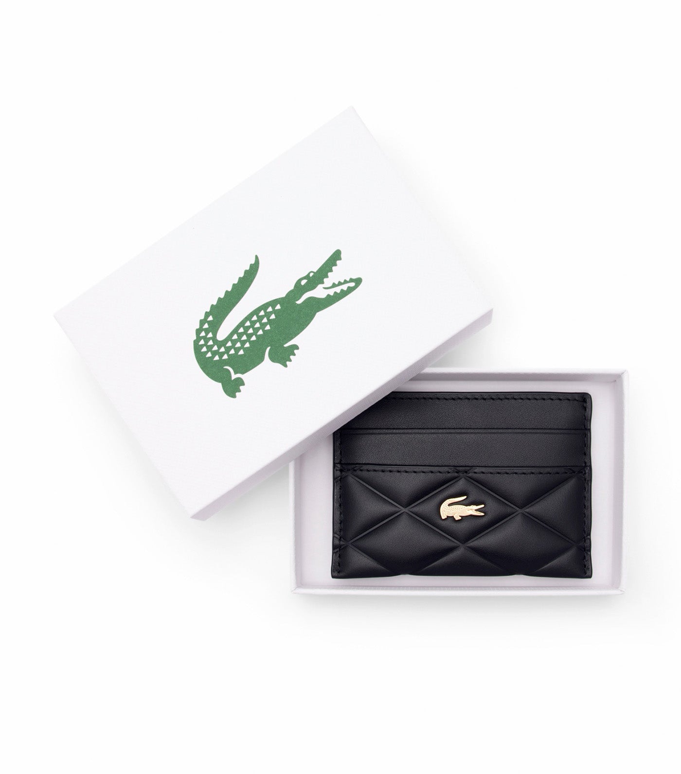 Crocodelle Leather Cardholder Noir