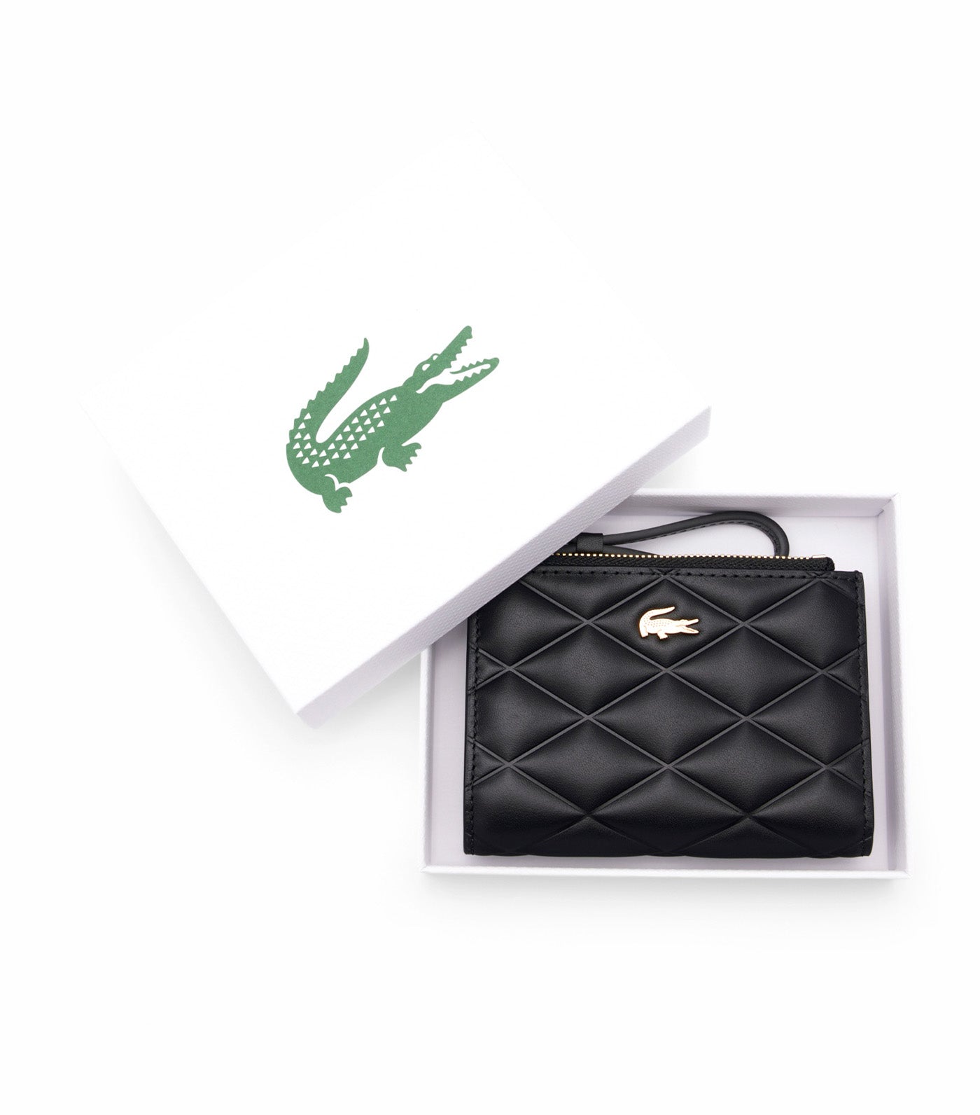 Crocodelle Leather Coin Purse Noir