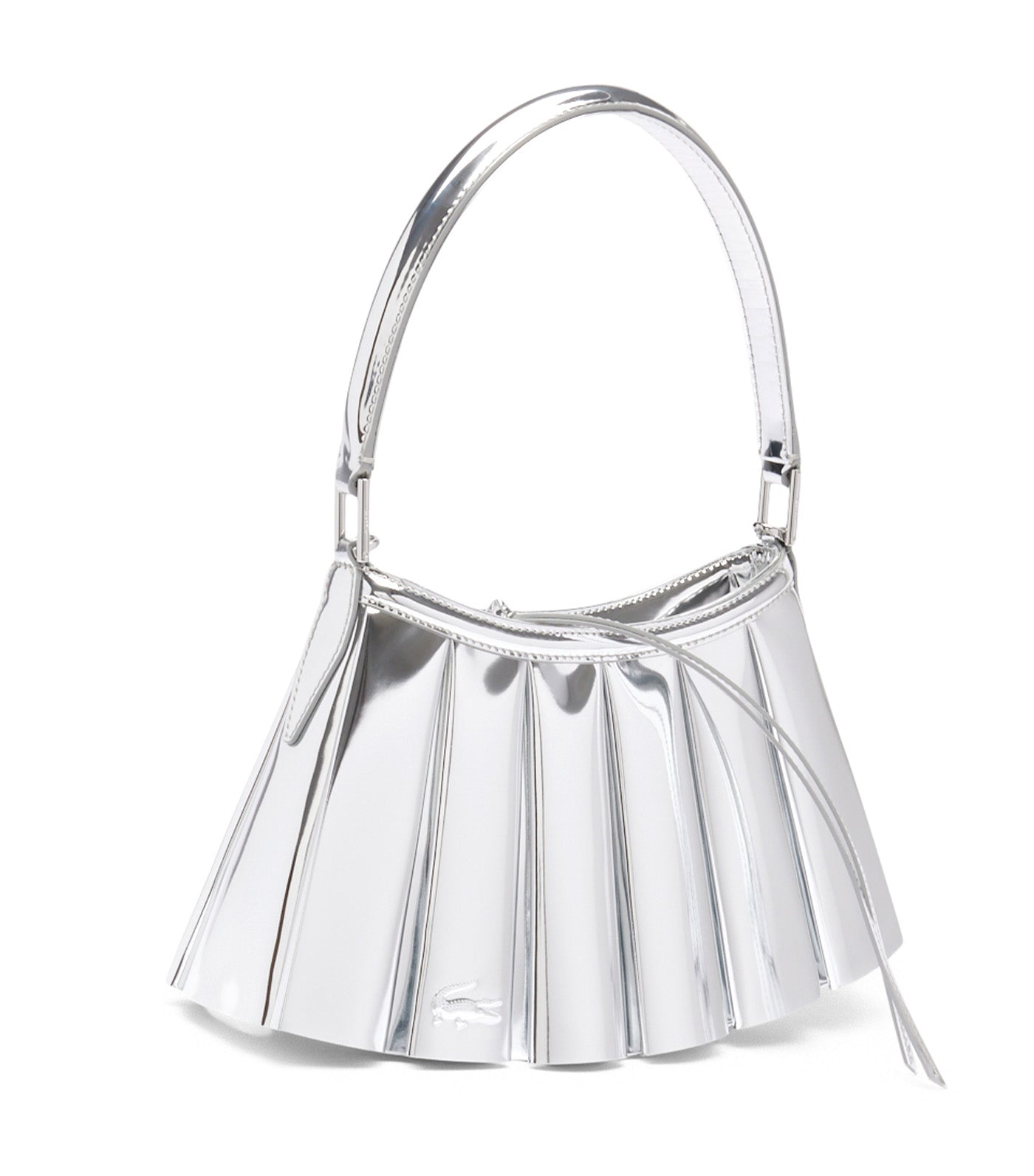 Runway Small Lenglen Mirror Leather Purse Silver Mirror