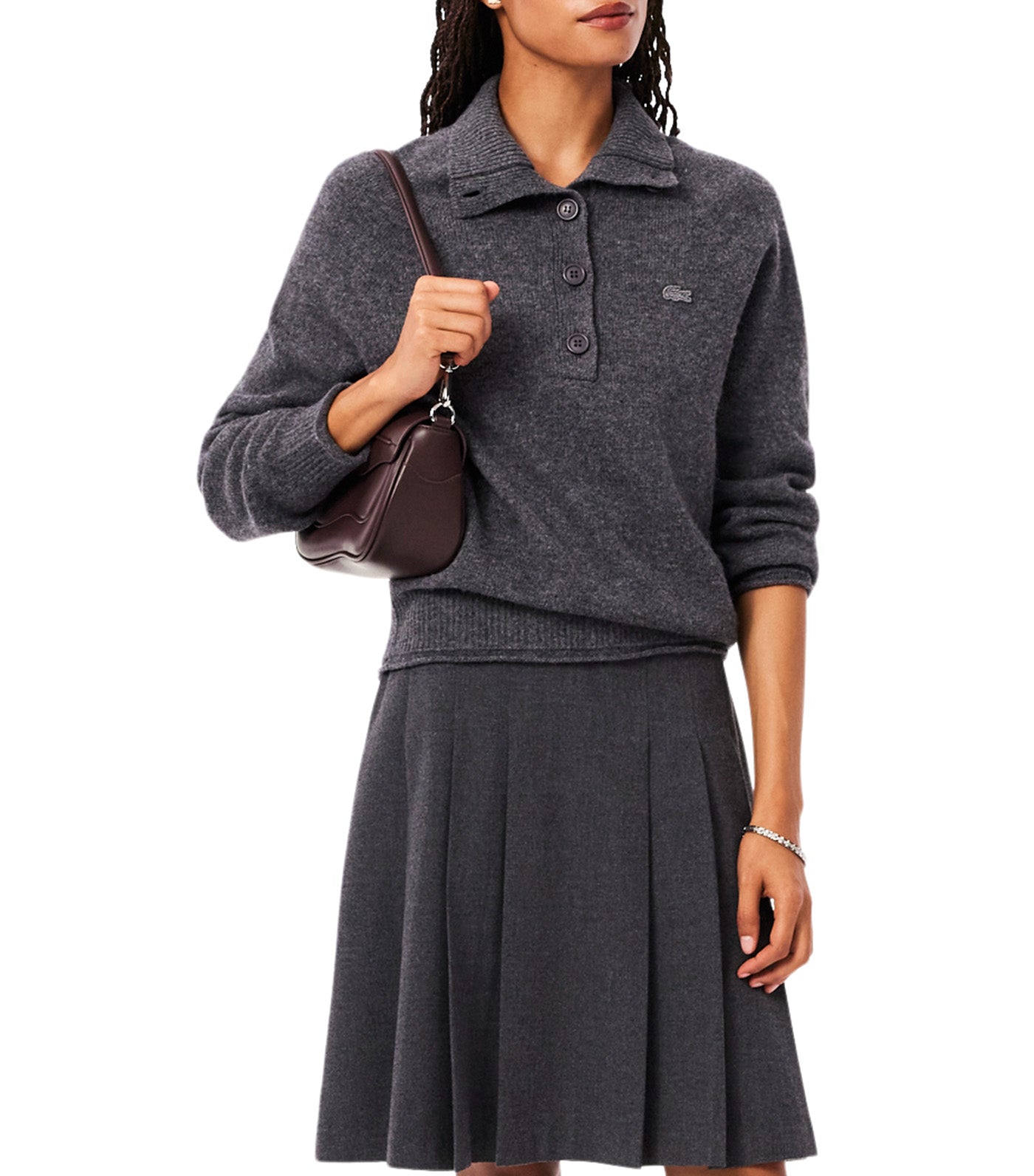 Lora Leather Shoulder Bag Fudge