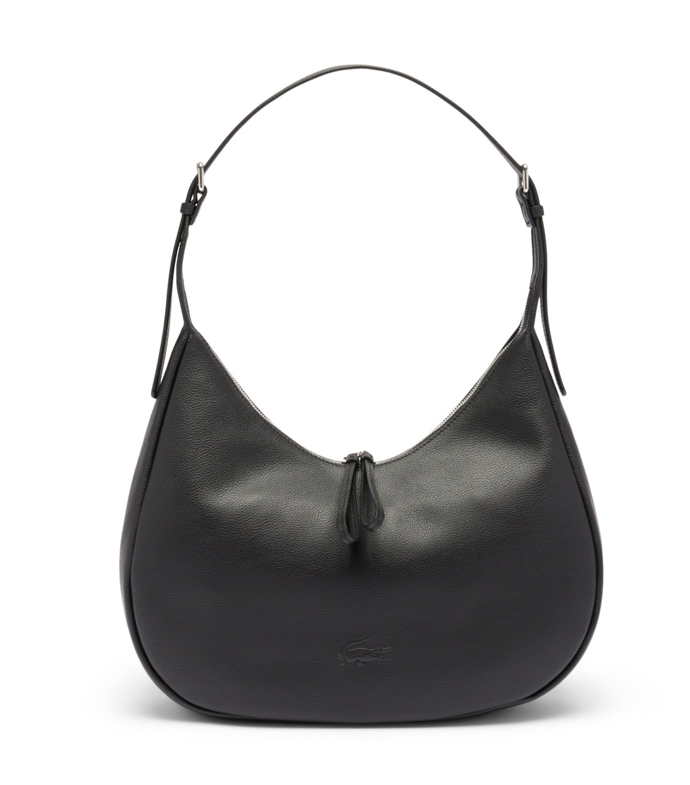 City Court Grain Leather Hobo Bag