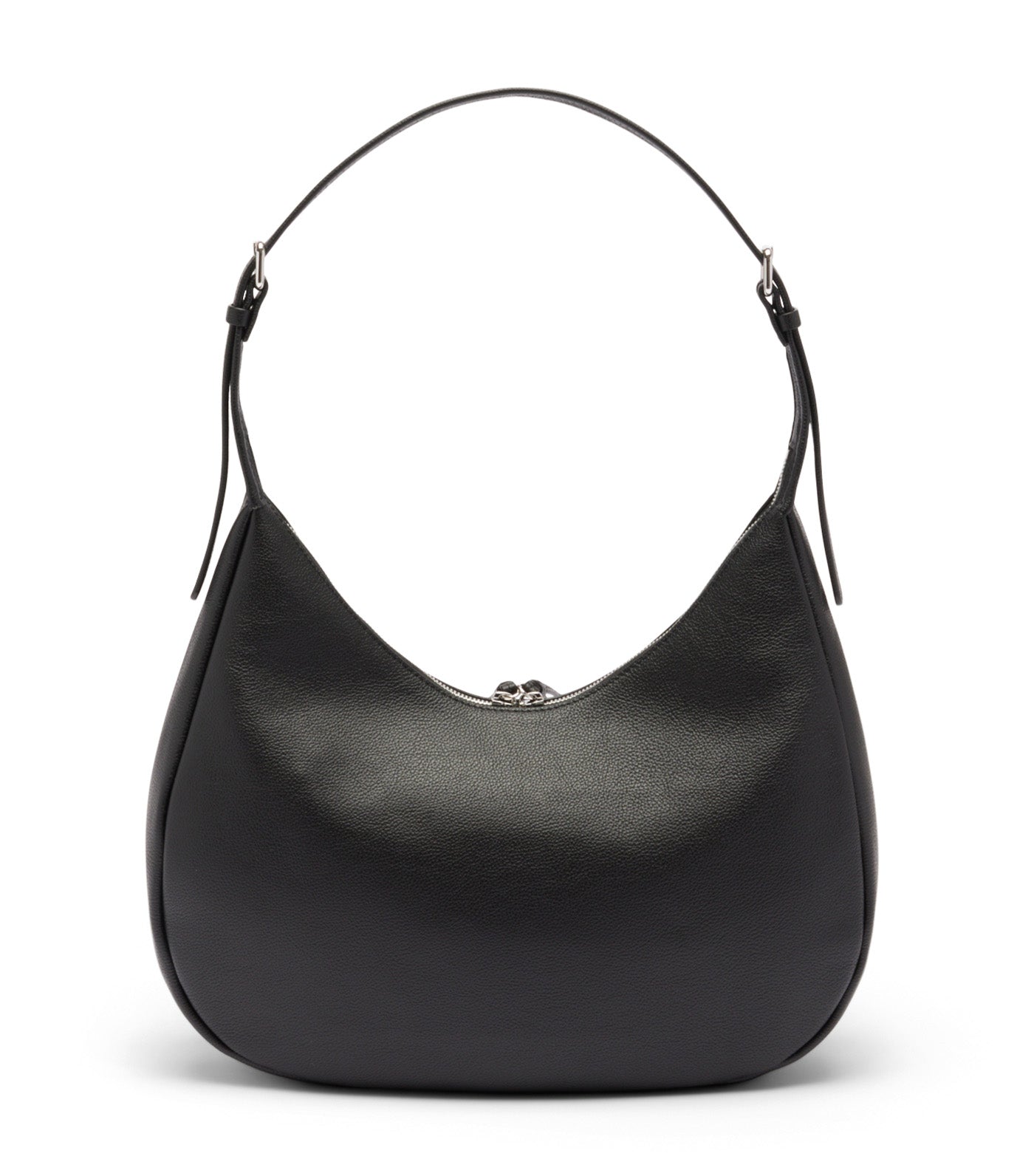City Court Grain Leather Hobo Bag