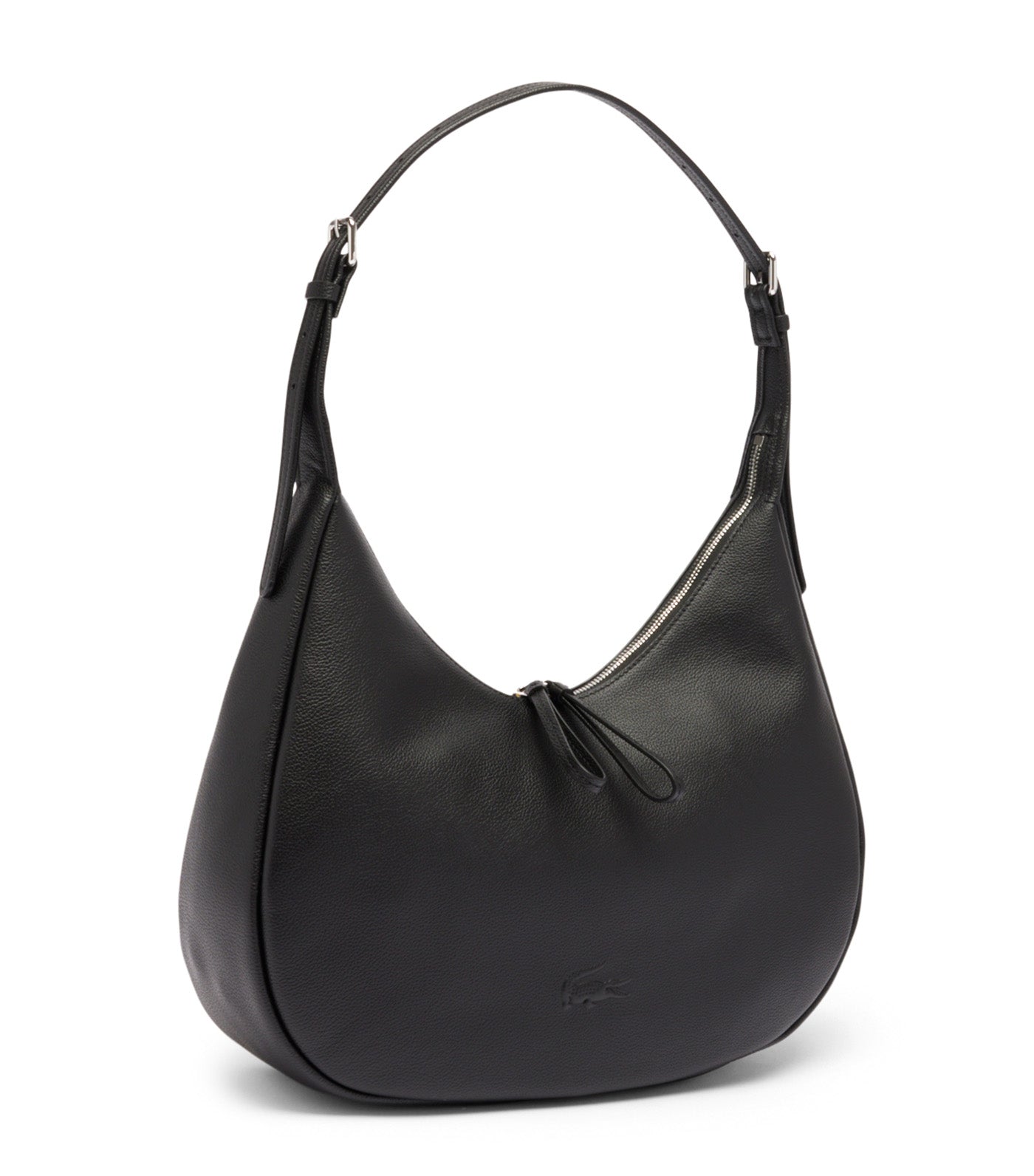 City Court Grain Leather Hobo Bag