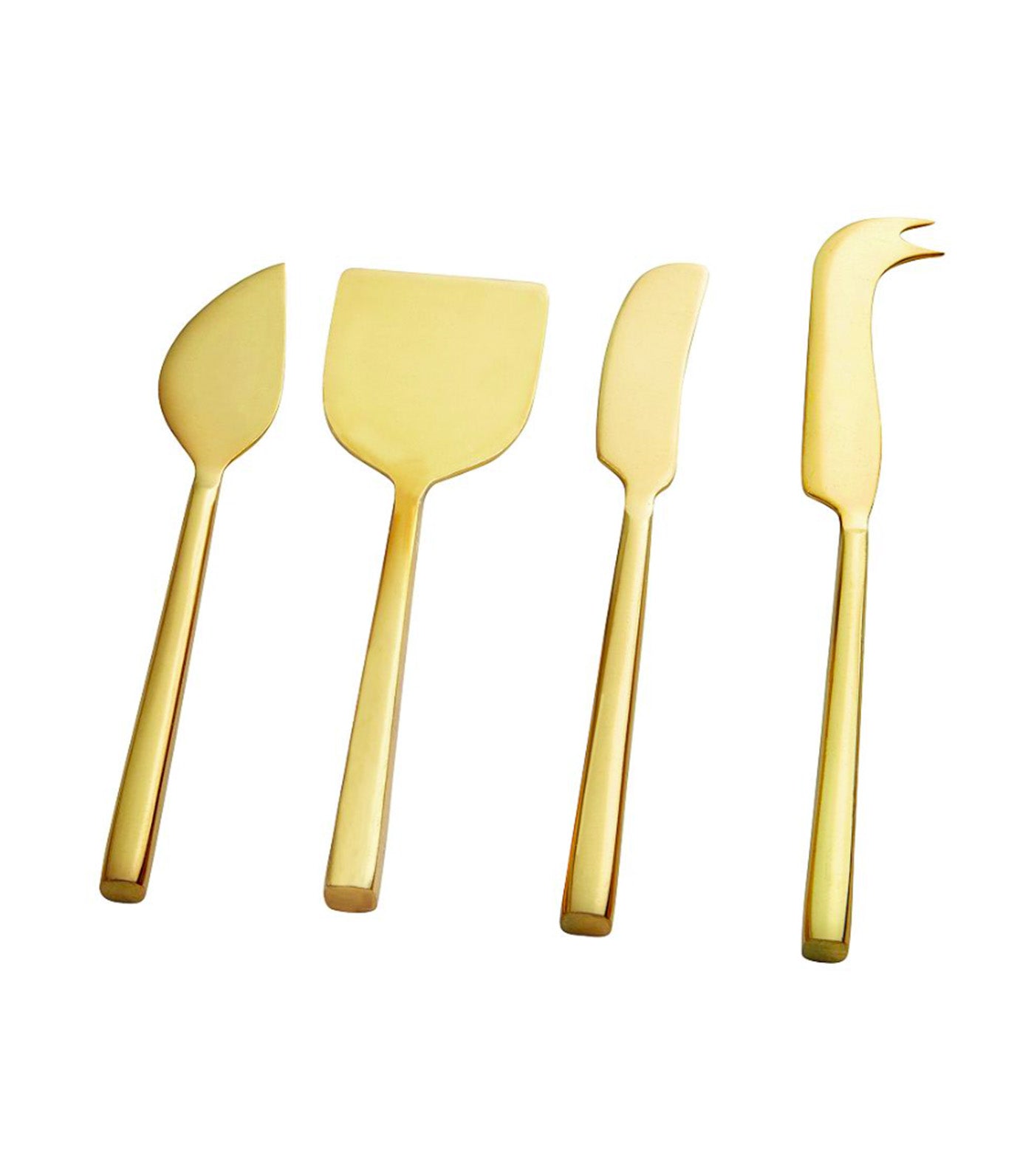 Luna Cheese Knives Gold - Set of 4