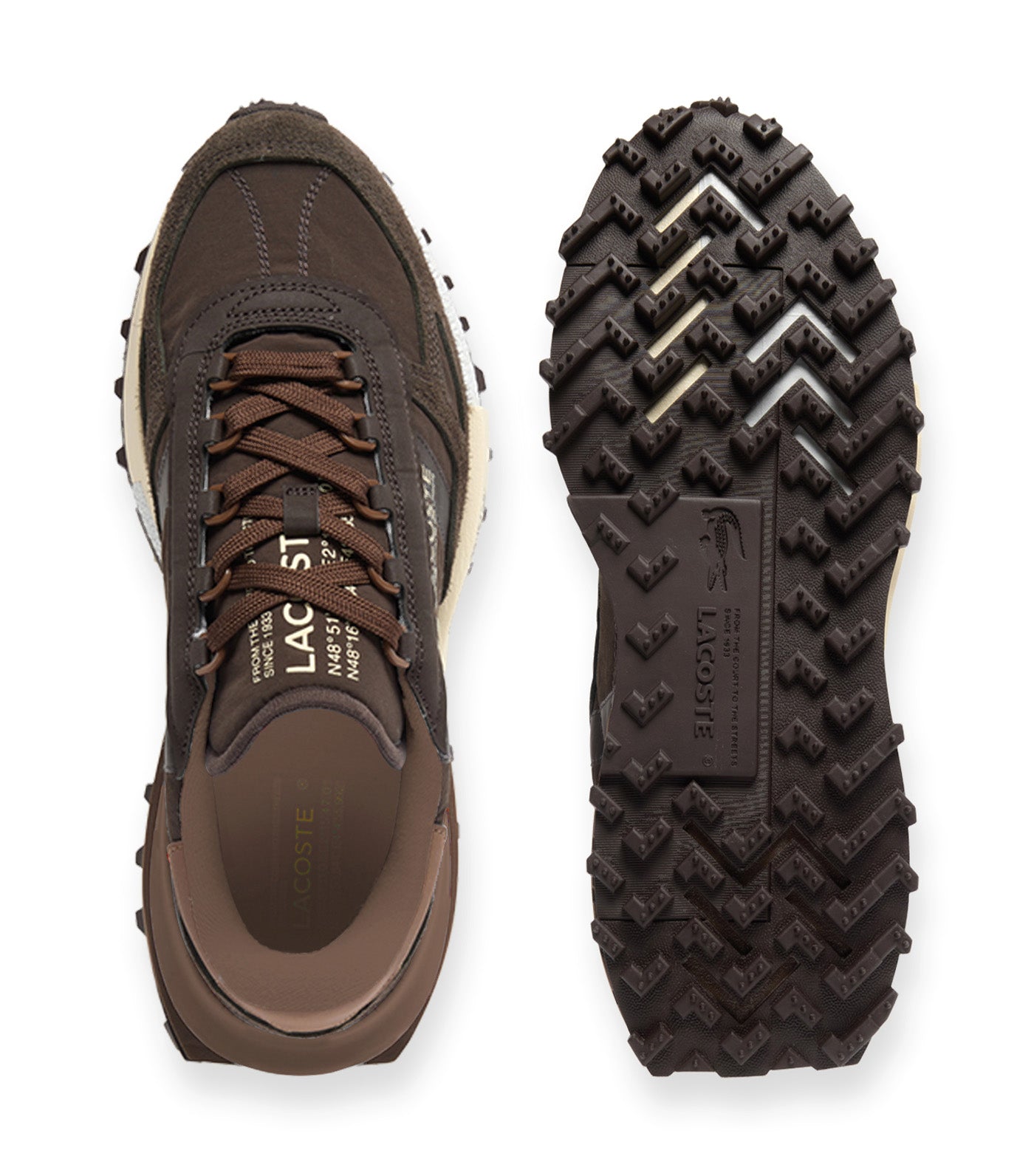 Lacoste Men's Elite Active Sneakers Dark Brown/Dark Brown