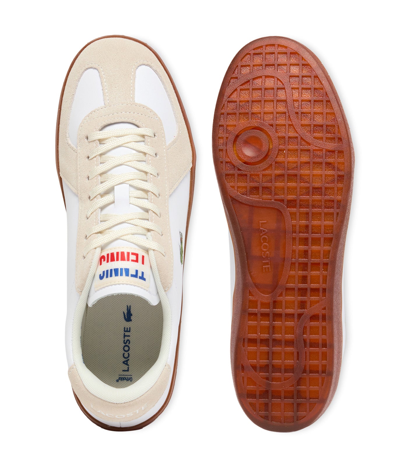 Lacoste Men's Baseshot Pro Leather Sneakers White/Gum