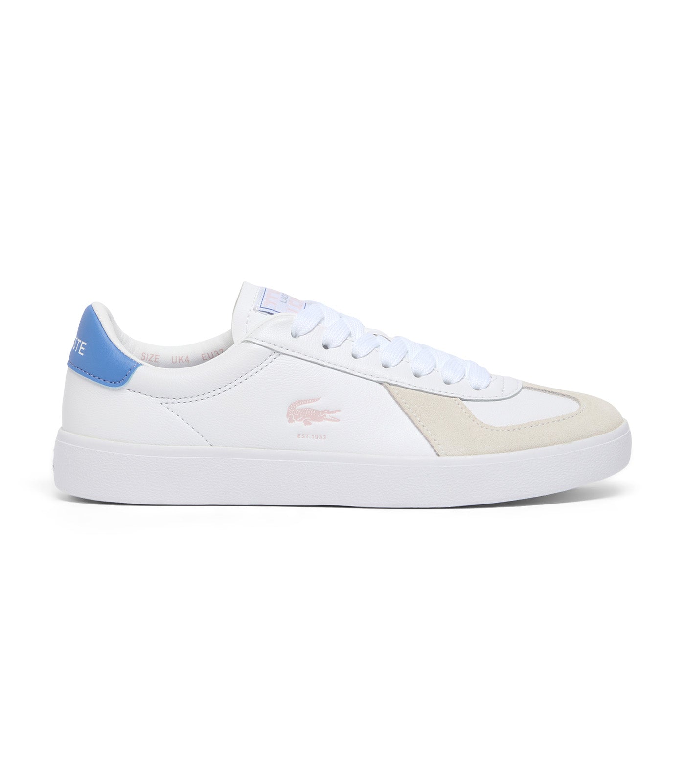 Lacoste Women's Baseshot Pro Leather Sneakers White/Pink/Blue