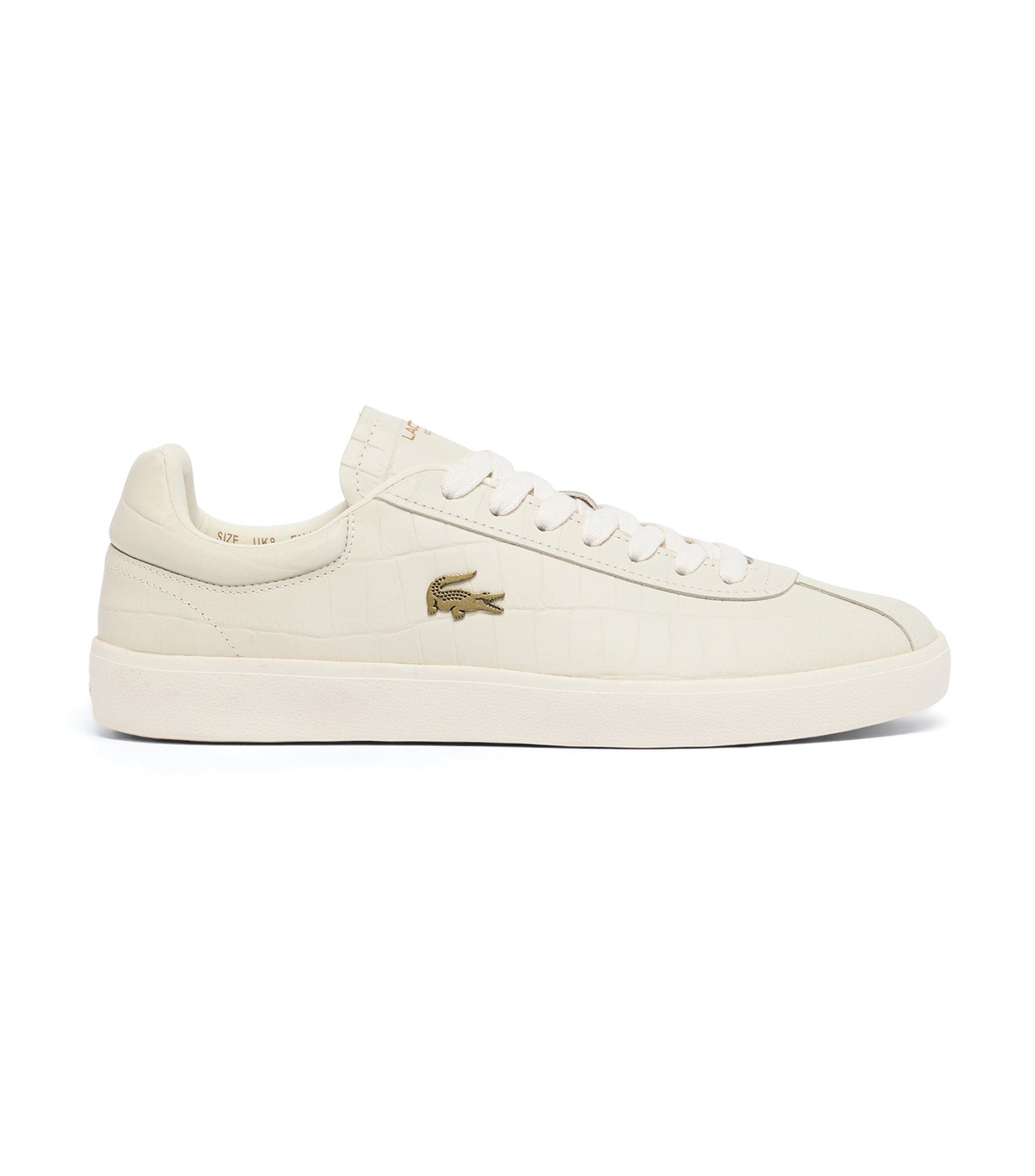 Men's Baseshot Leather Sneakers Off White/Off White