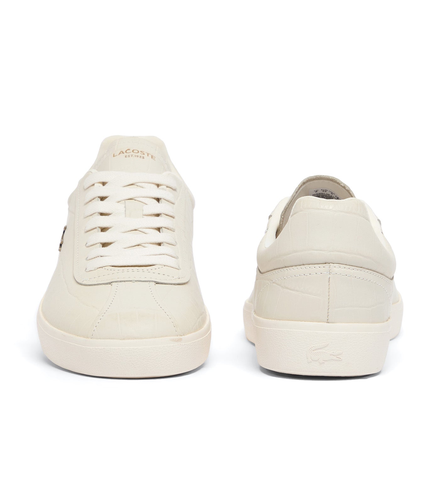 Men's Baseshot Leather Sneakers Off White/Off White