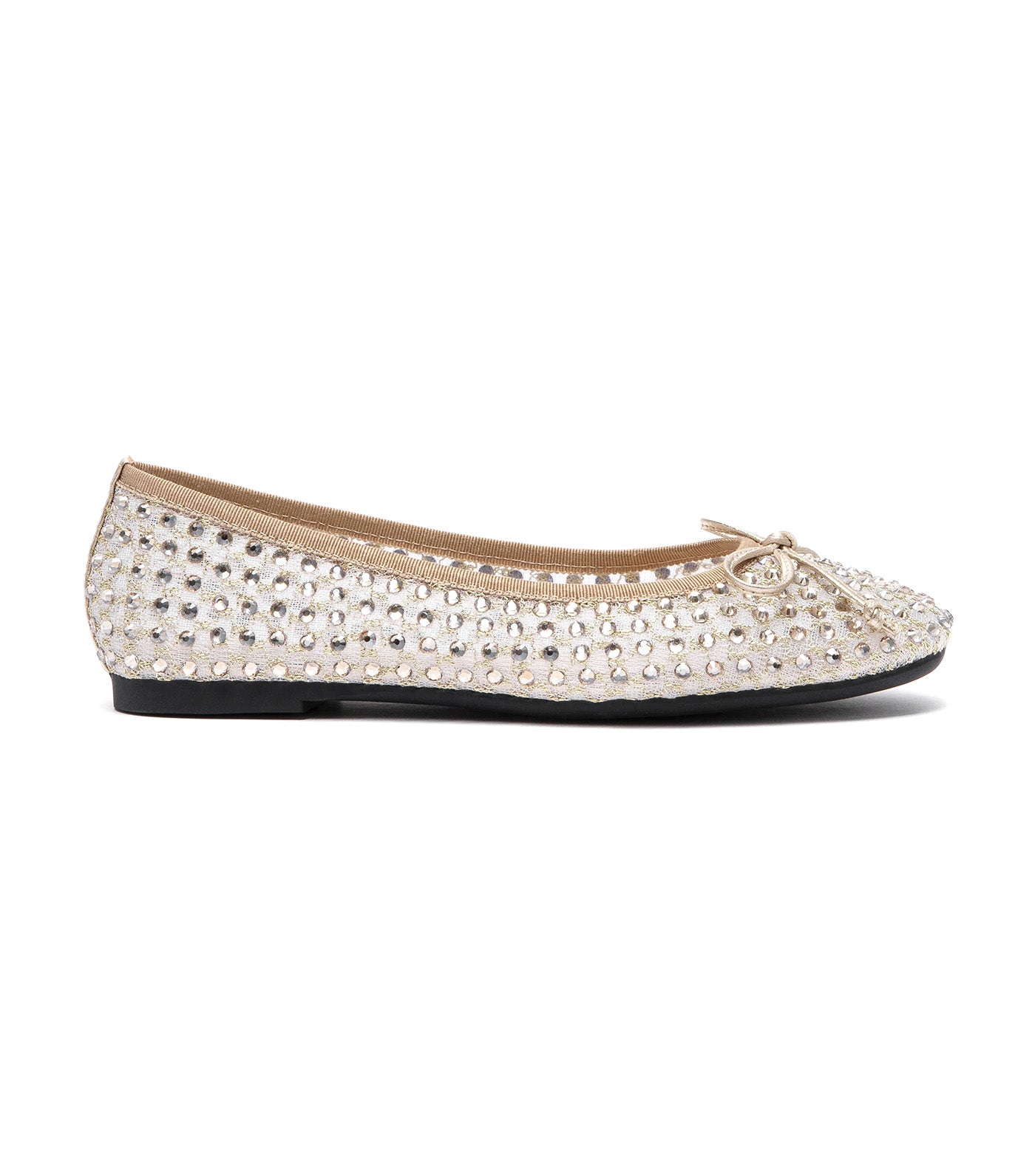 Orlise Crystal Embellished Bow Flats