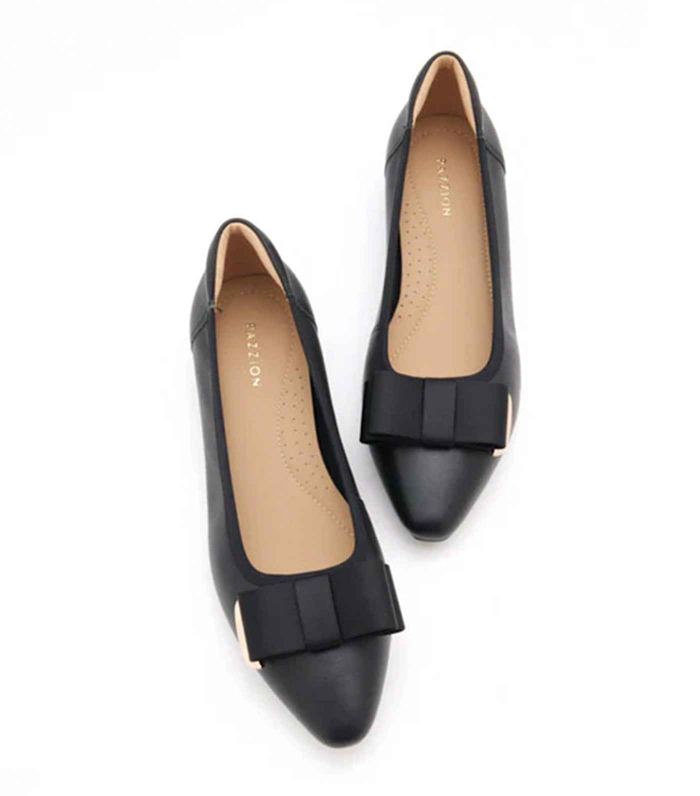 Elaia Point-Toe Bow Buckle Heels