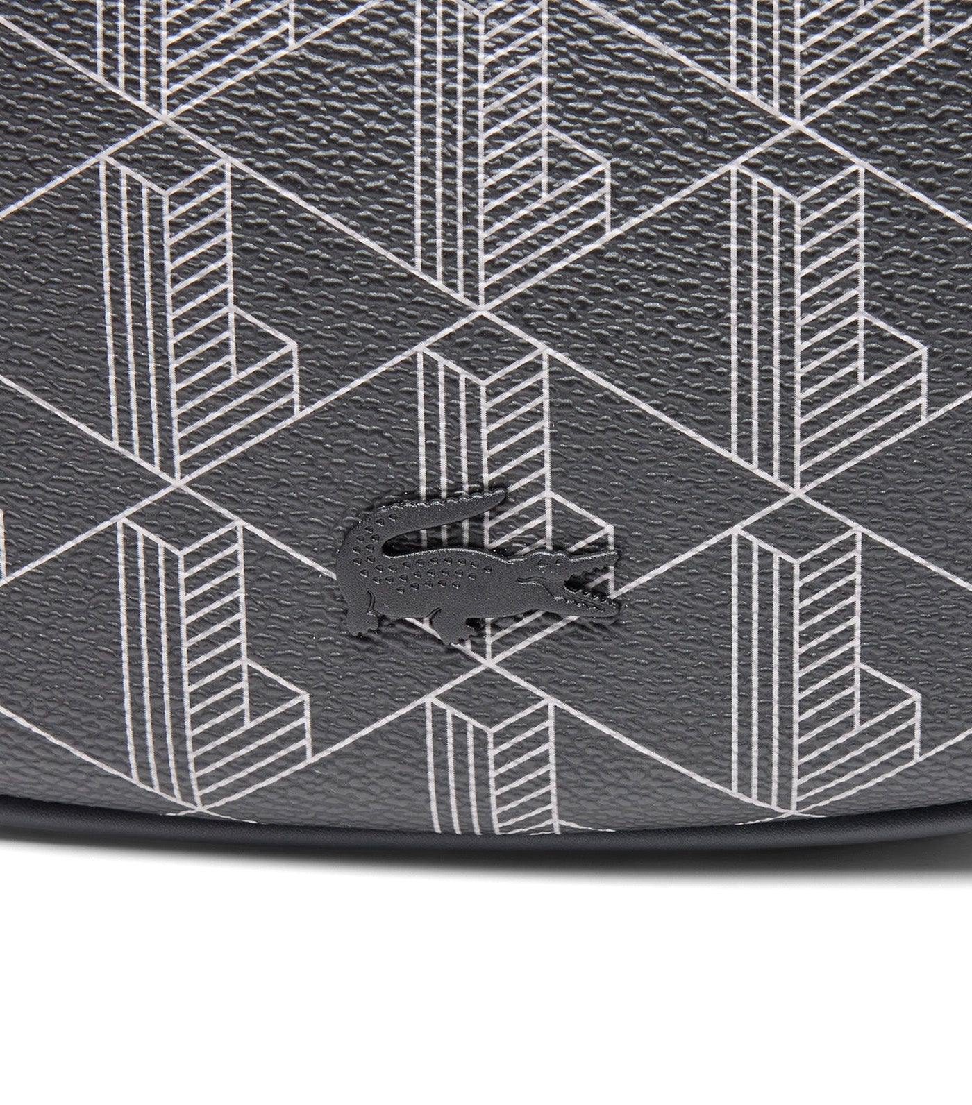 Lacoste The Blend Half Moon Purse Monogram Noir Gris