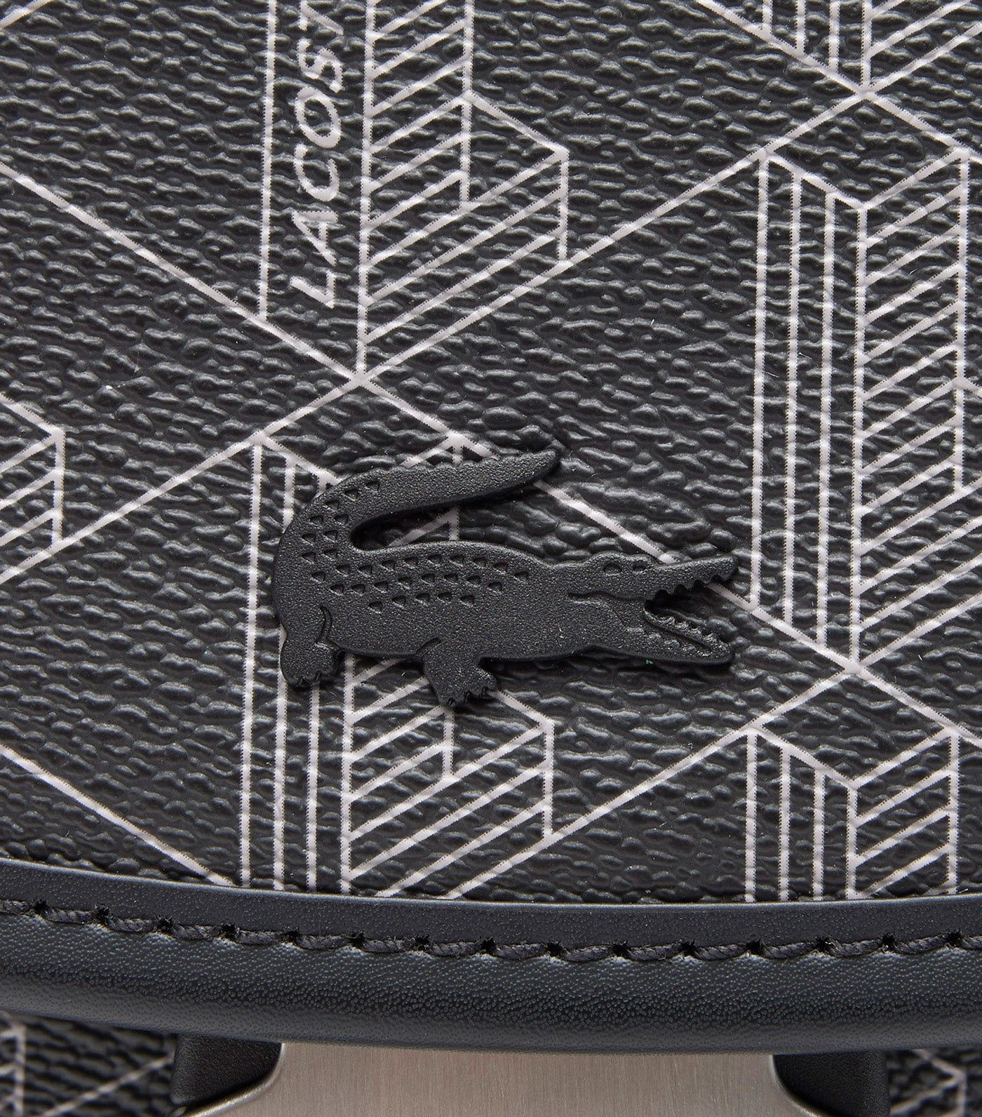 Lacoste The Blend Shoulder Bag Monogram Noir Gris