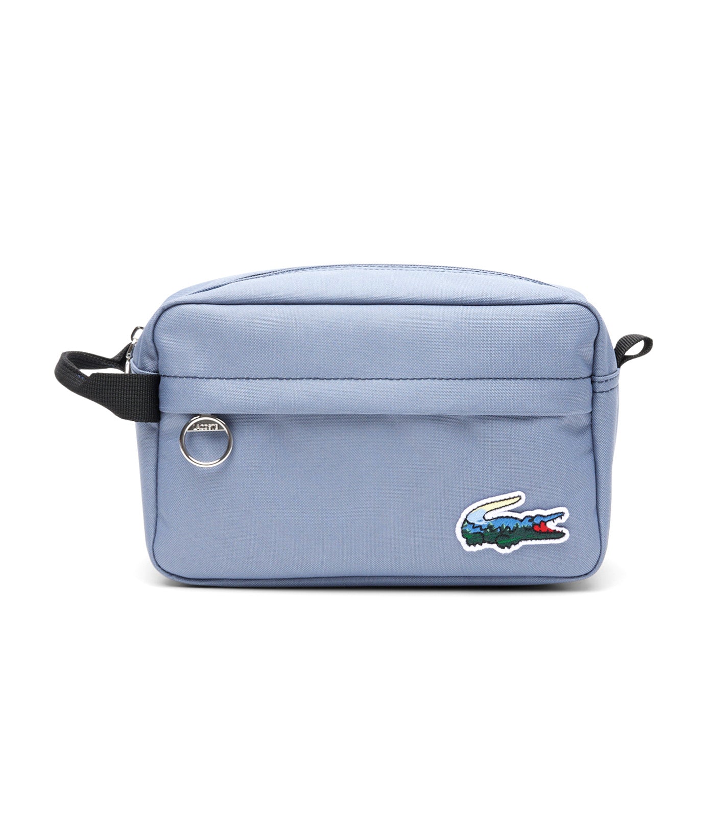 Lacoste Landscape Crocodile Vanity Bag Mountain Croc Flint Stone