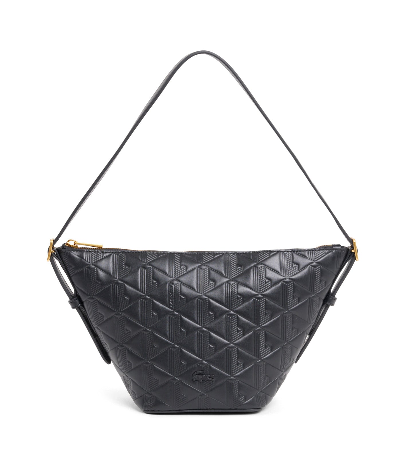 Small Maheki Embossed Leather Hobo Bag