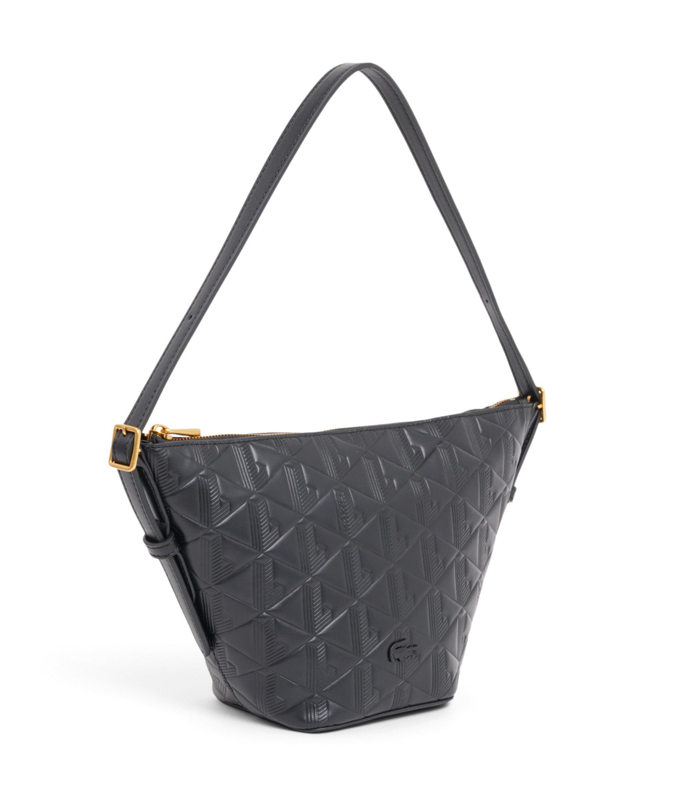 Small Maheki Embossed Leather Hobo Bag