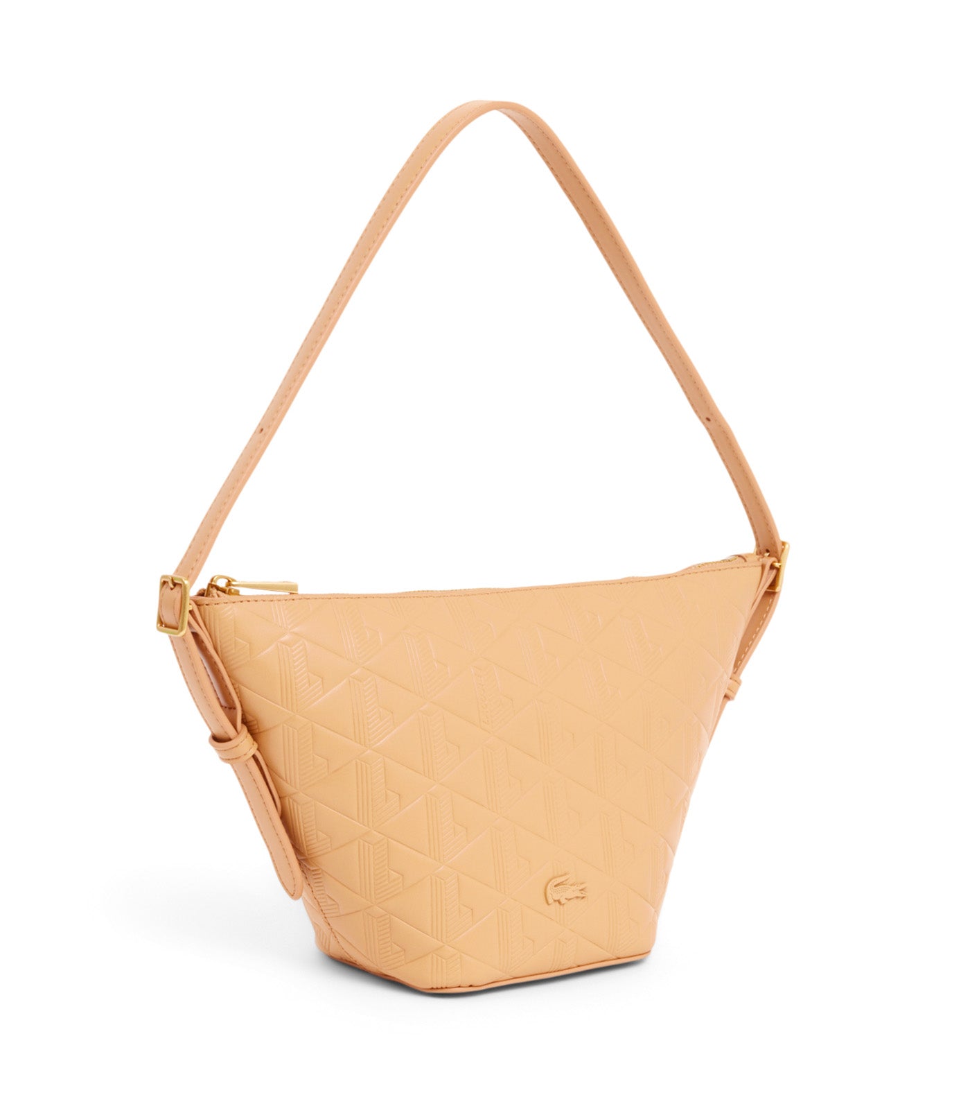 Small Maheki Embossed Leather Hobo Bag