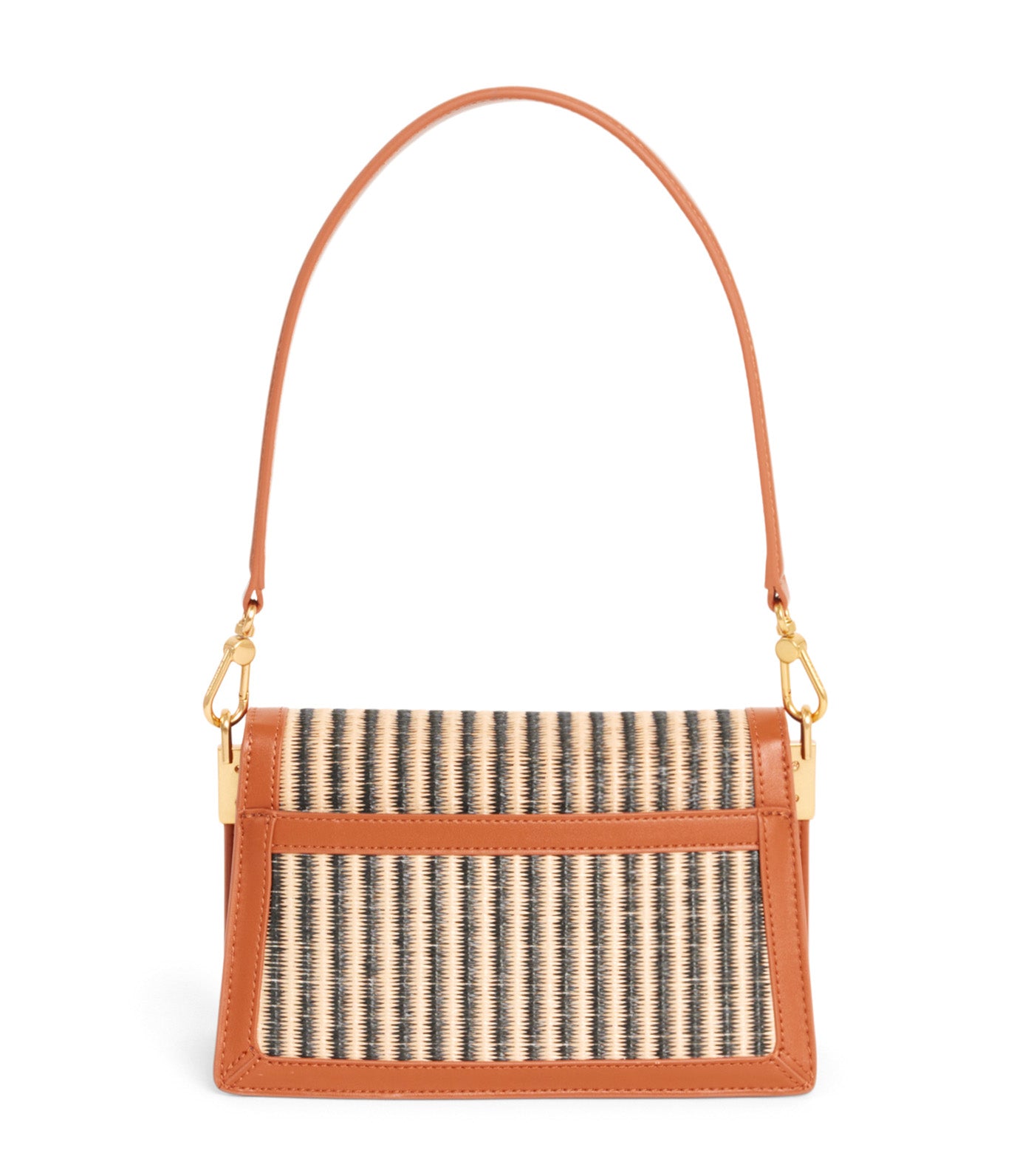 Summer Pack Raffia Shoulder Bag Natural Noir Tan