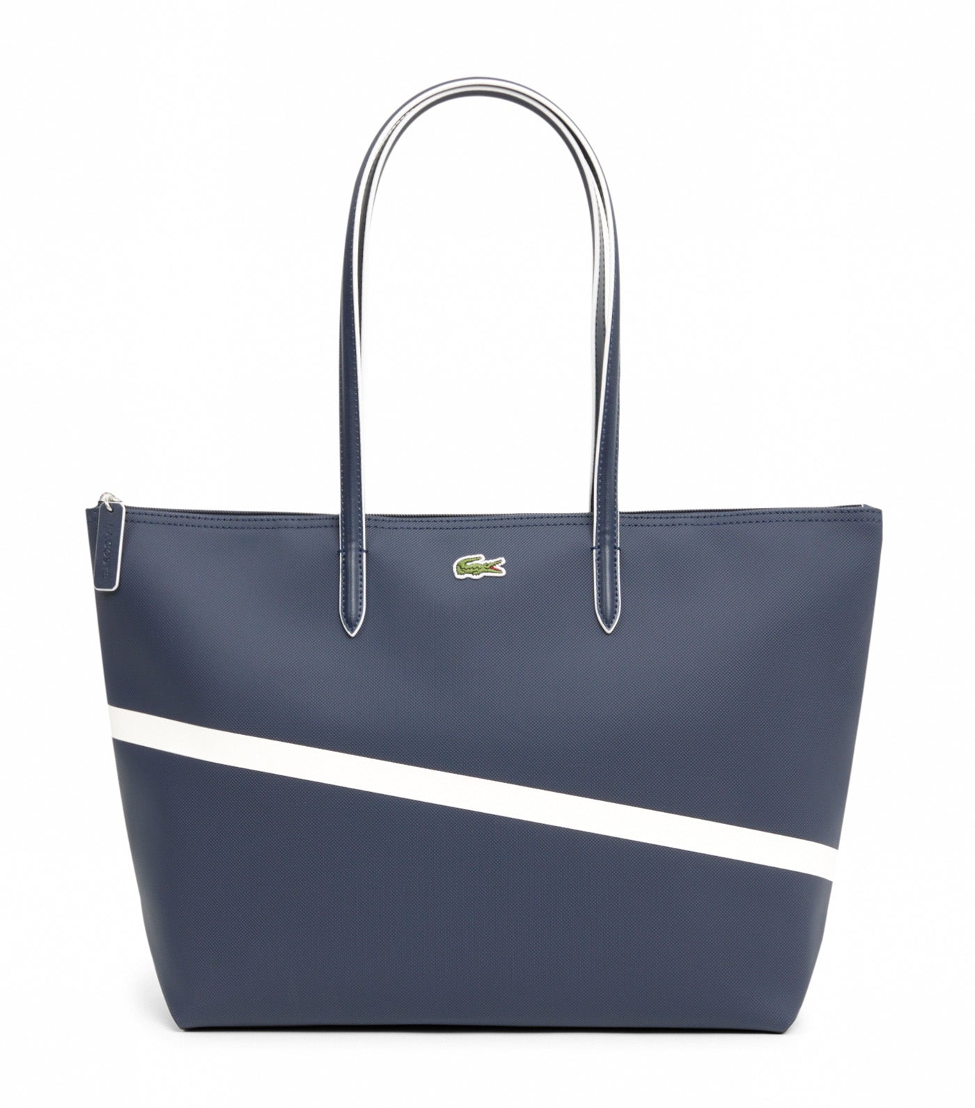 Large L.12.12 Concept Tote Peacoat Bright White