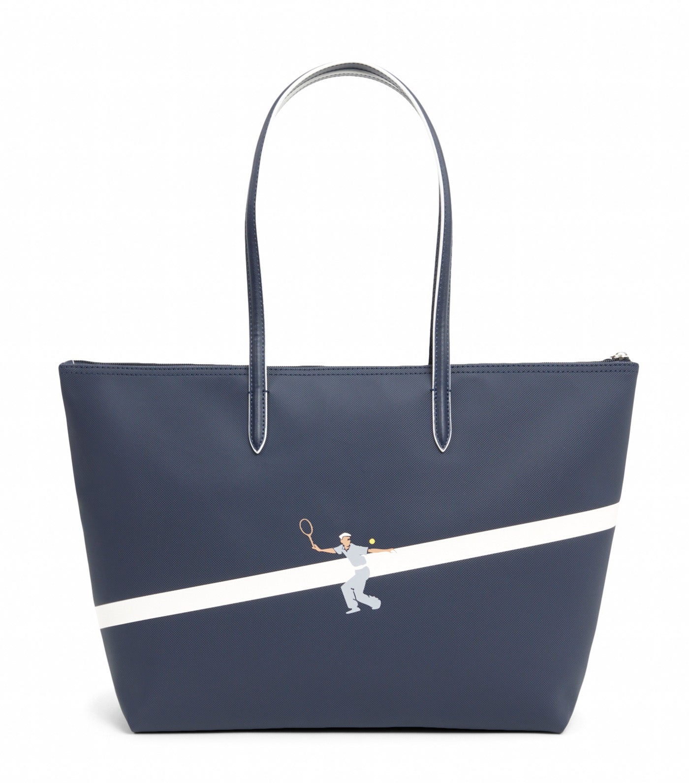 Large L.12.12 Concept Tote Peacoat Bright White