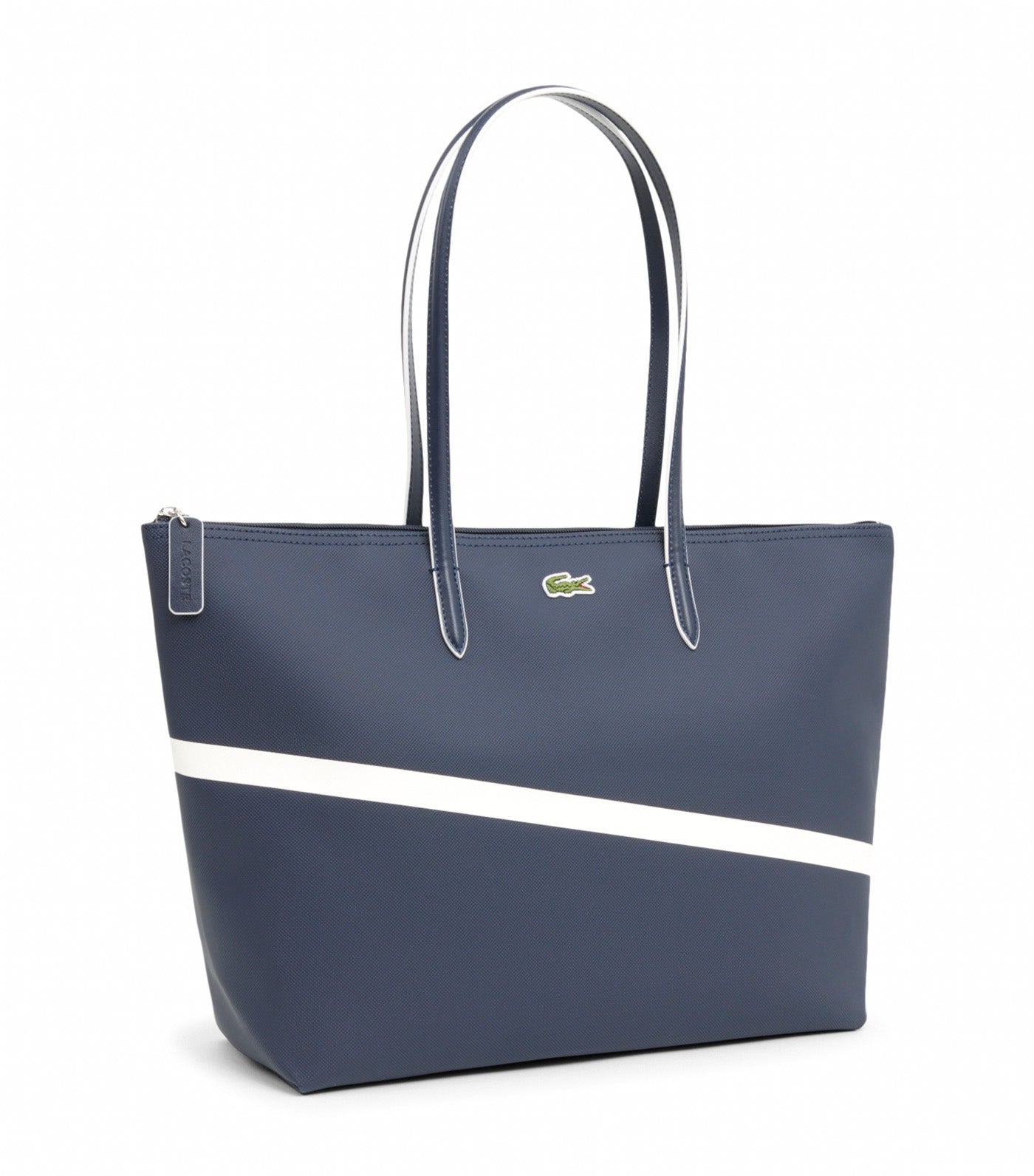 Large L.12.12 Concept Tote Peacoat Bright White