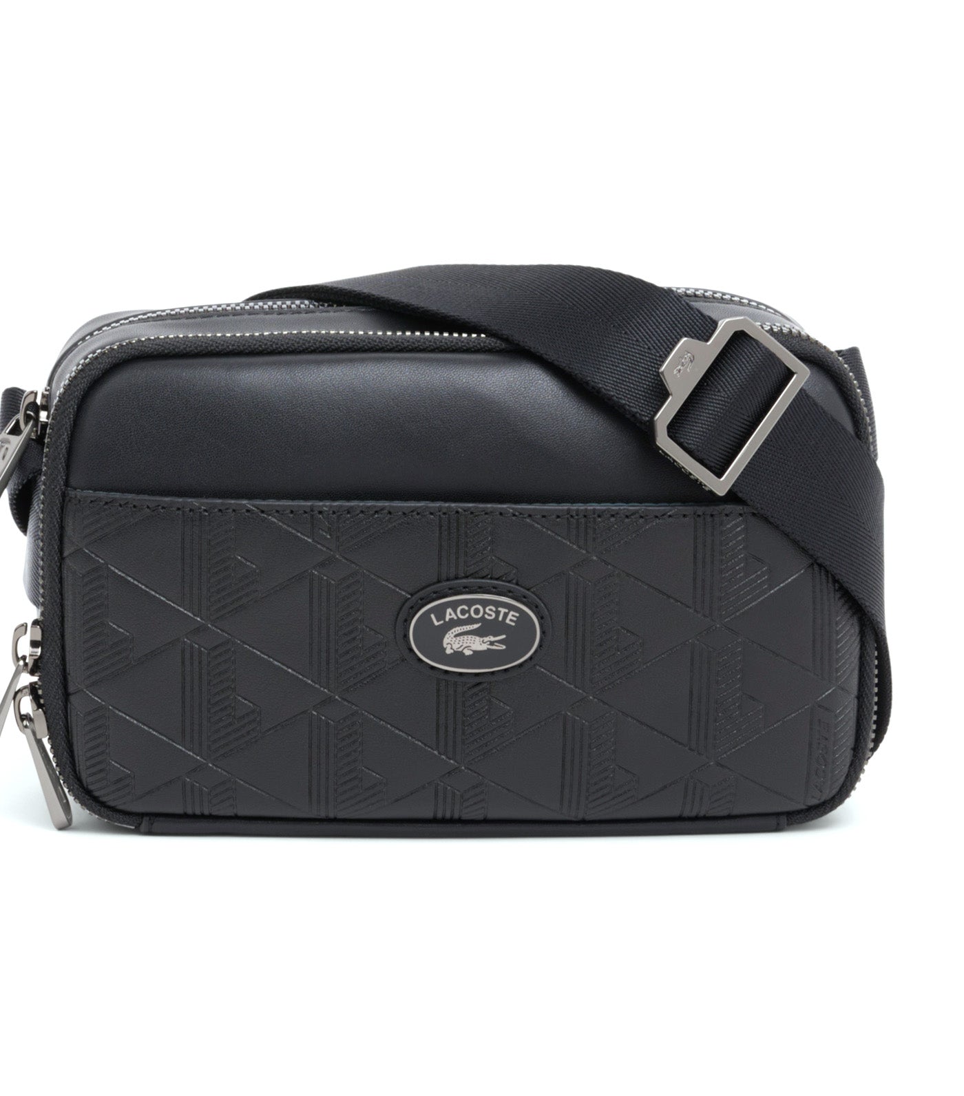 Vertical Leather Monogram Satchel