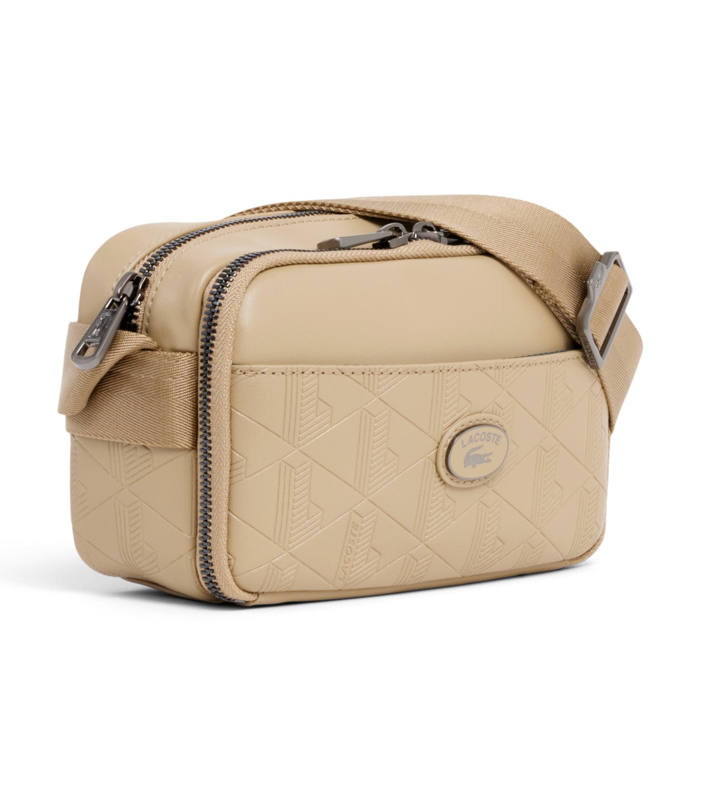 Vertical Leather Monogram Satchel