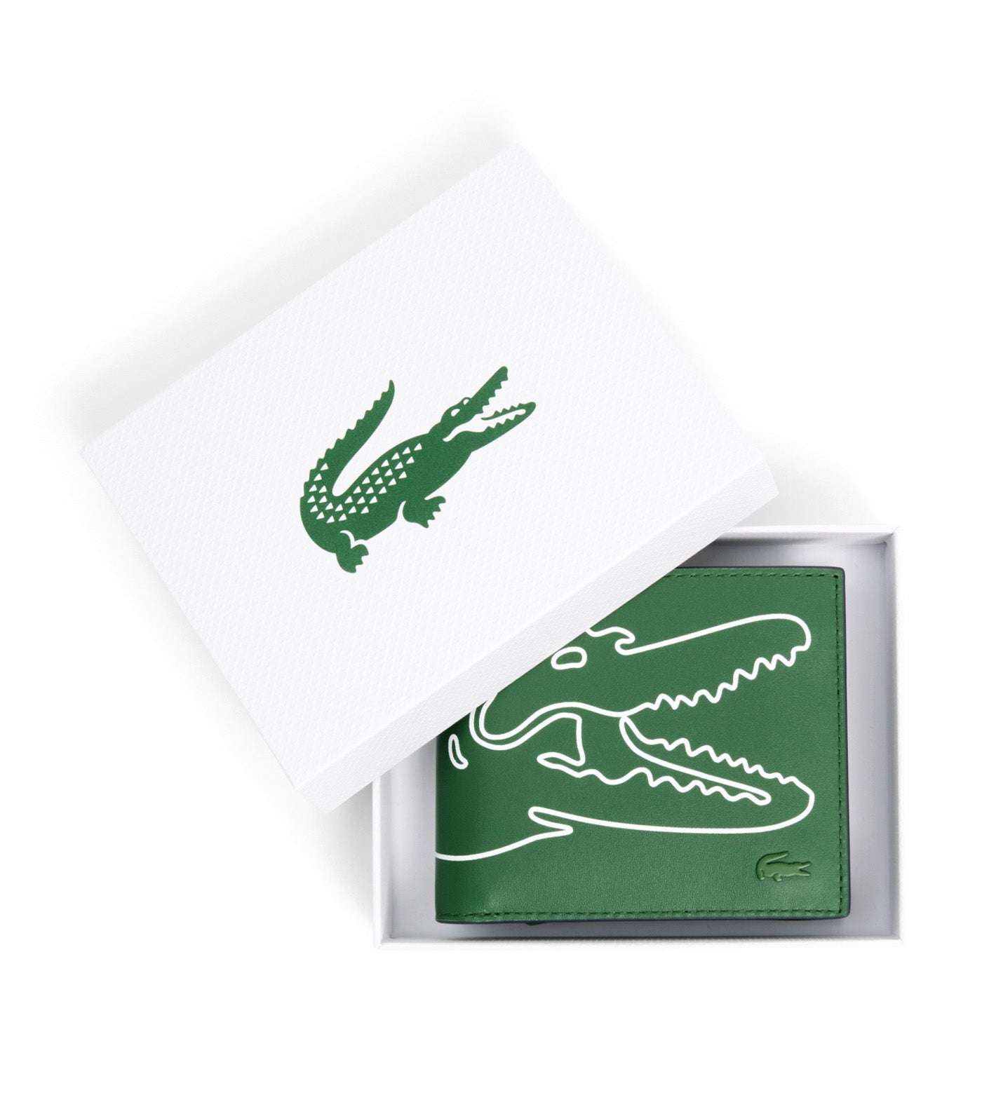 Medium FG Leather Billfold Vert 132