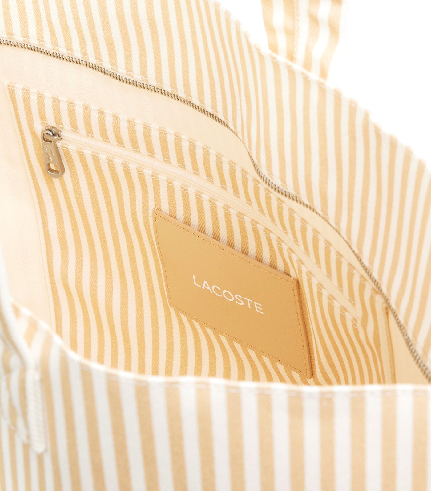 Lacoste Anna XL Tote Blanc Naturel Clair 