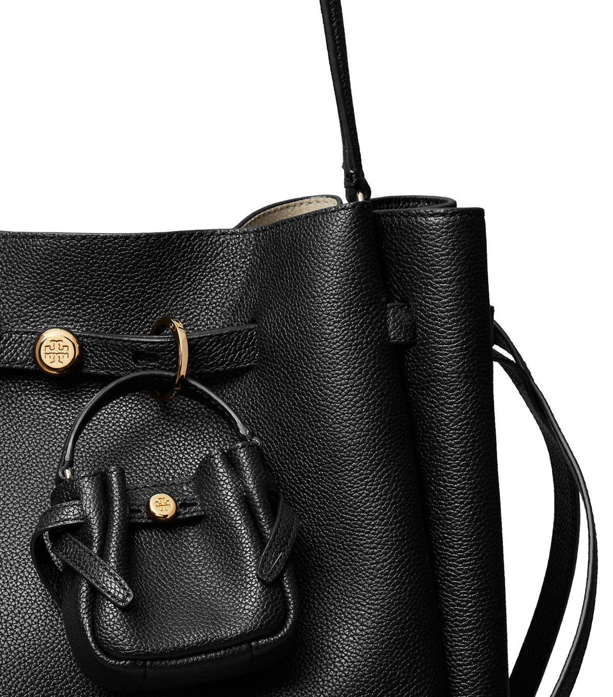 Romy Bucket Bag Charm Black