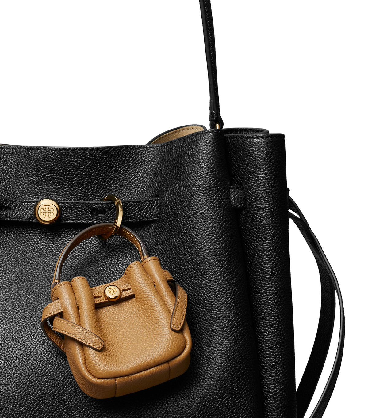 Romy Bucket Bag Charm Tiramisu