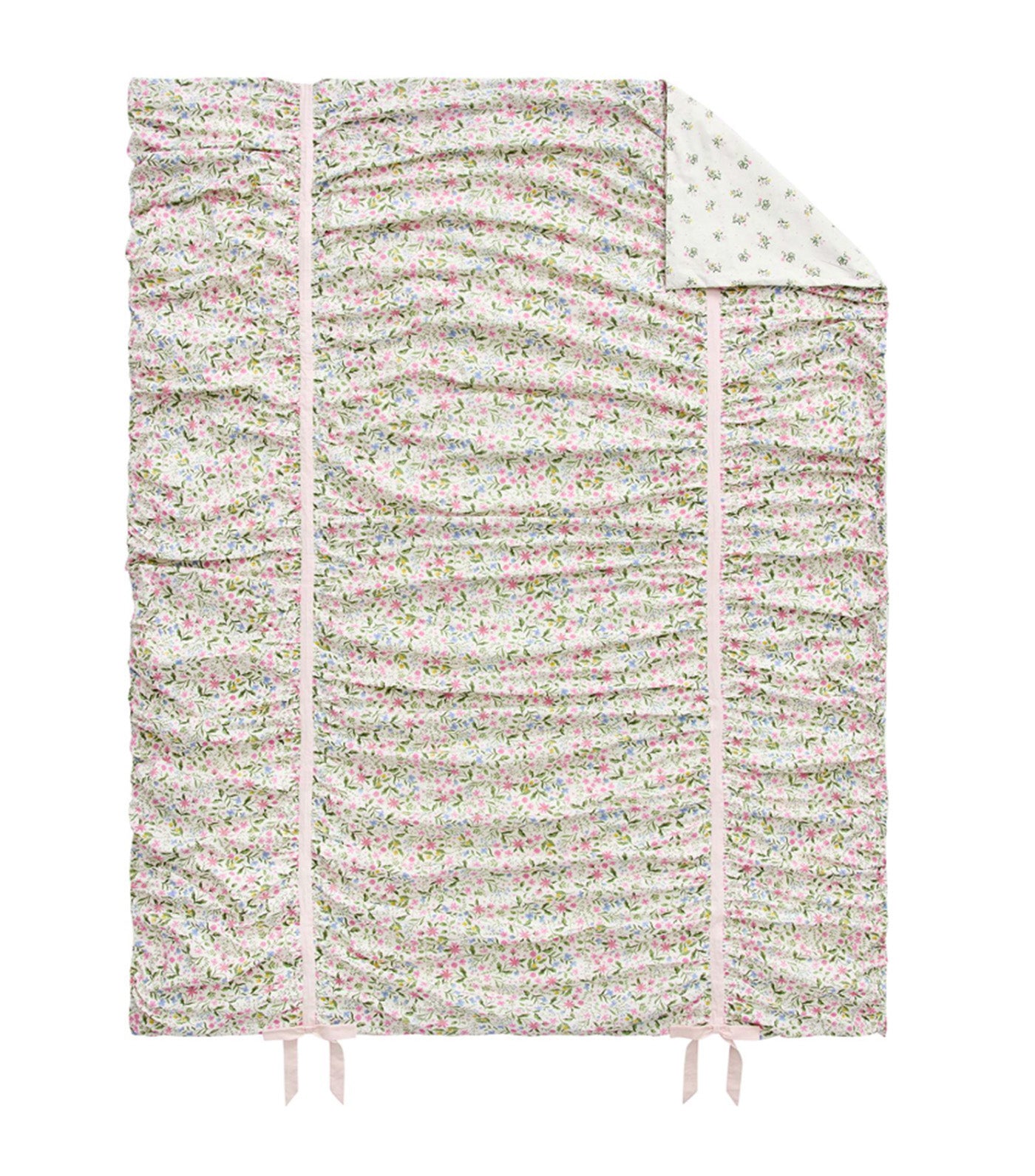 Super Bloom Ruched Duvet Cover & Shams