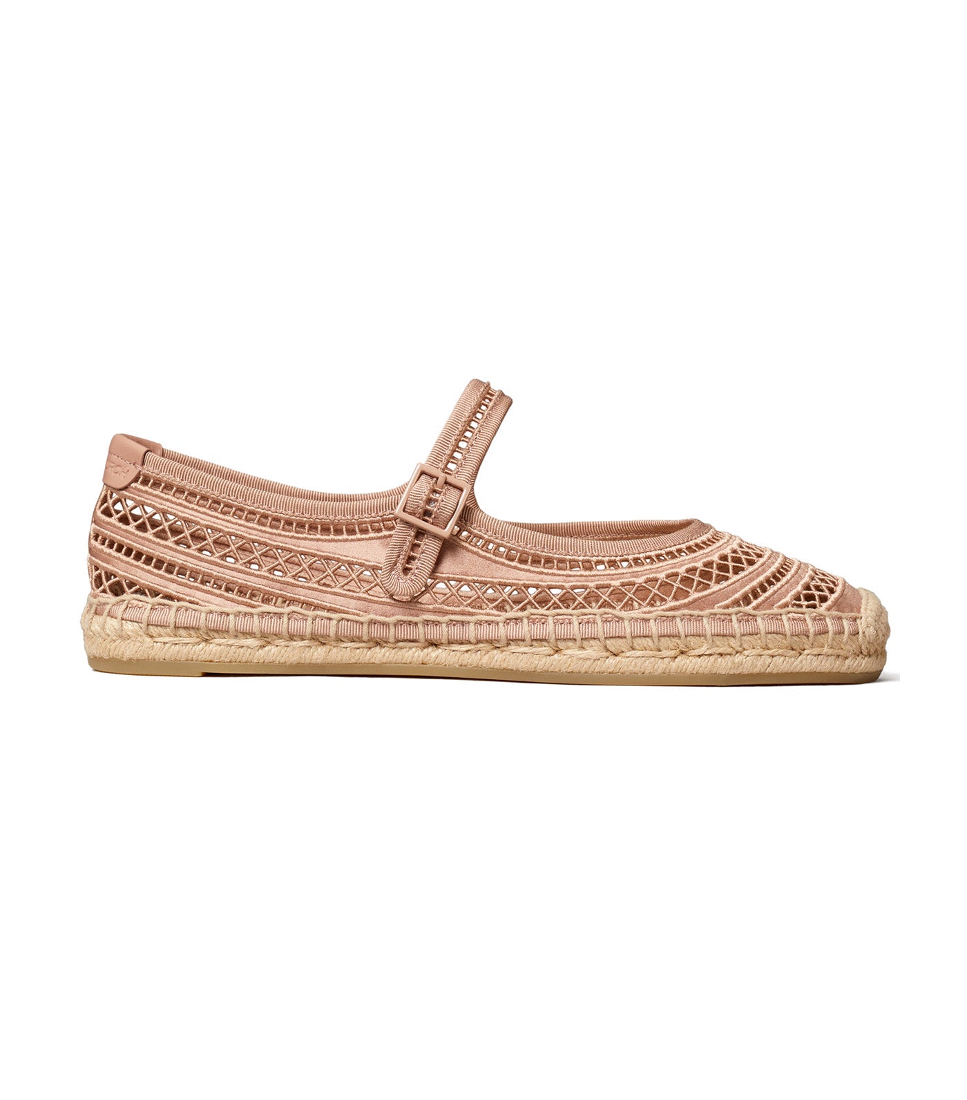 Open Weave Mary Jane Espadrille Vintage Mauve