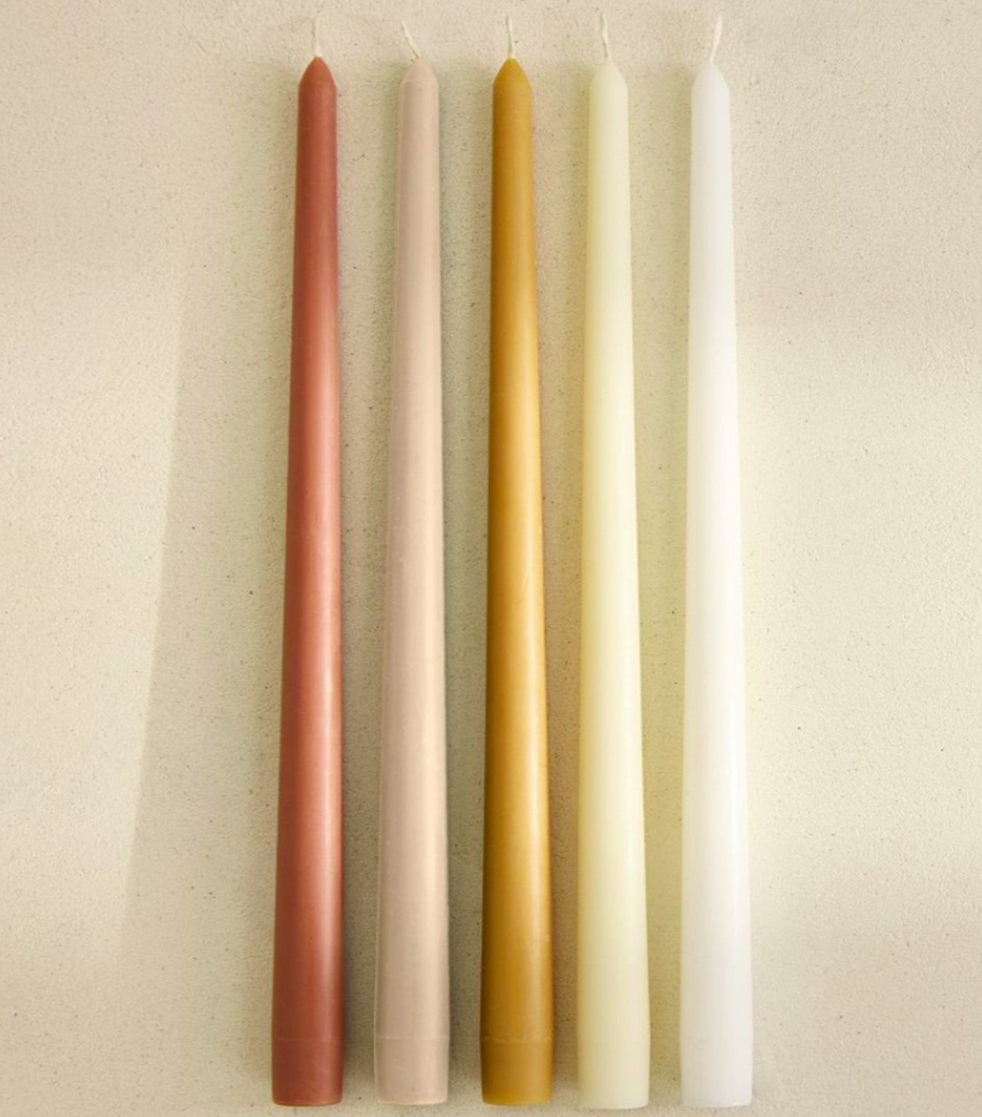 Signature Wax Taper Candles Set of 6 Ivory