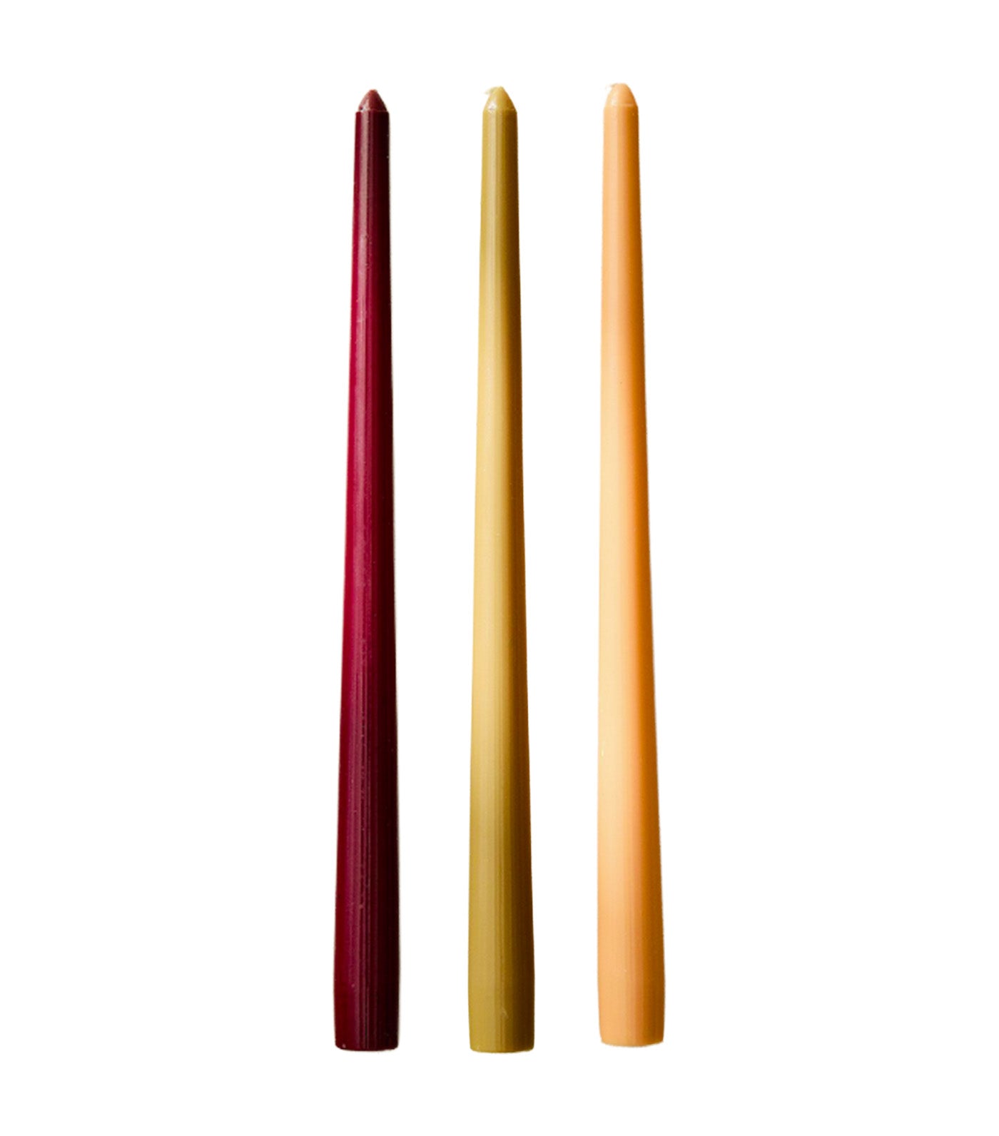 Signature Wax Glossy Candles Set of 6 Olive