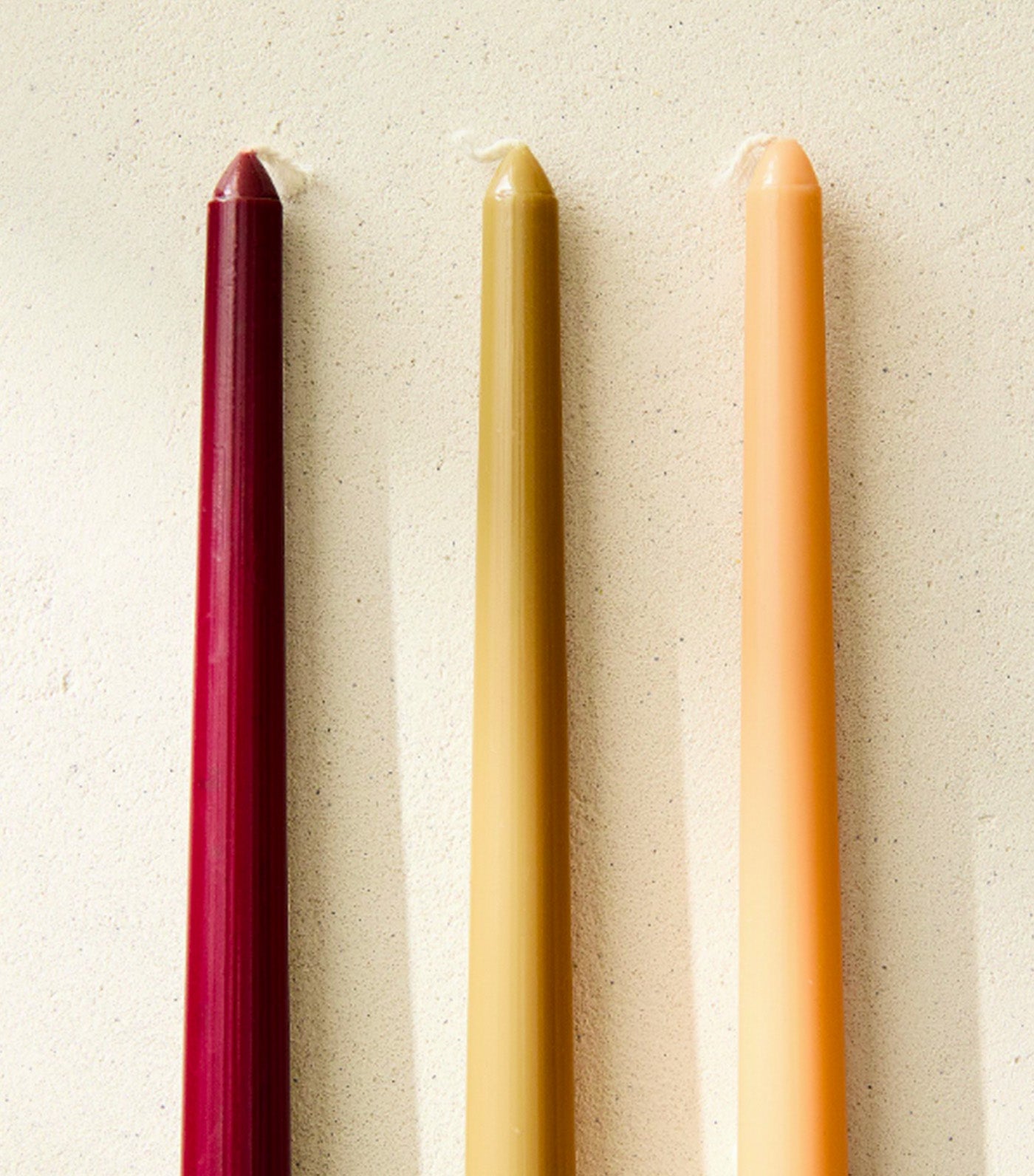 Signature Wax Glossy Candles Set of 6 Olive