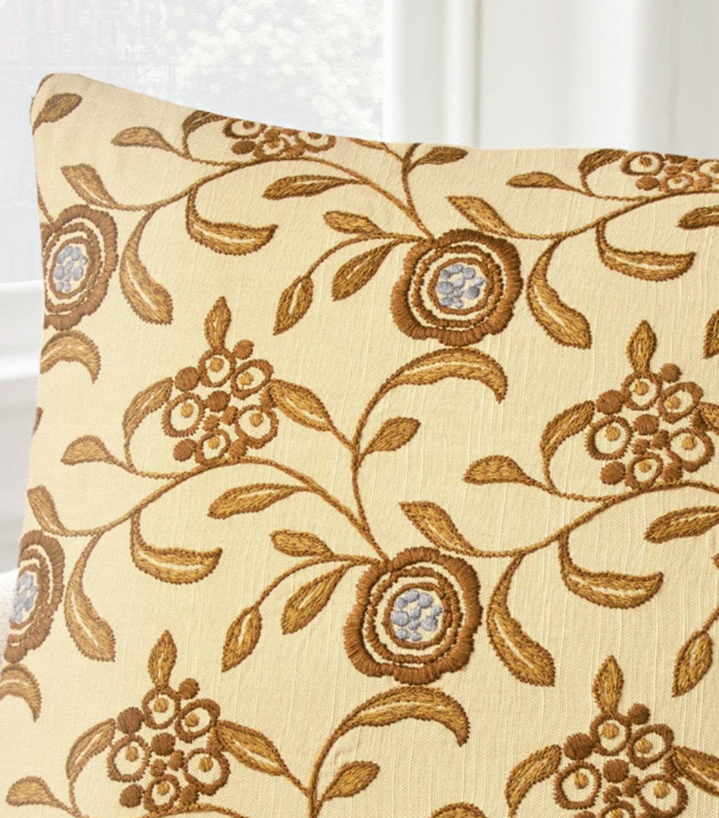 Floral Vine Pillow Cover