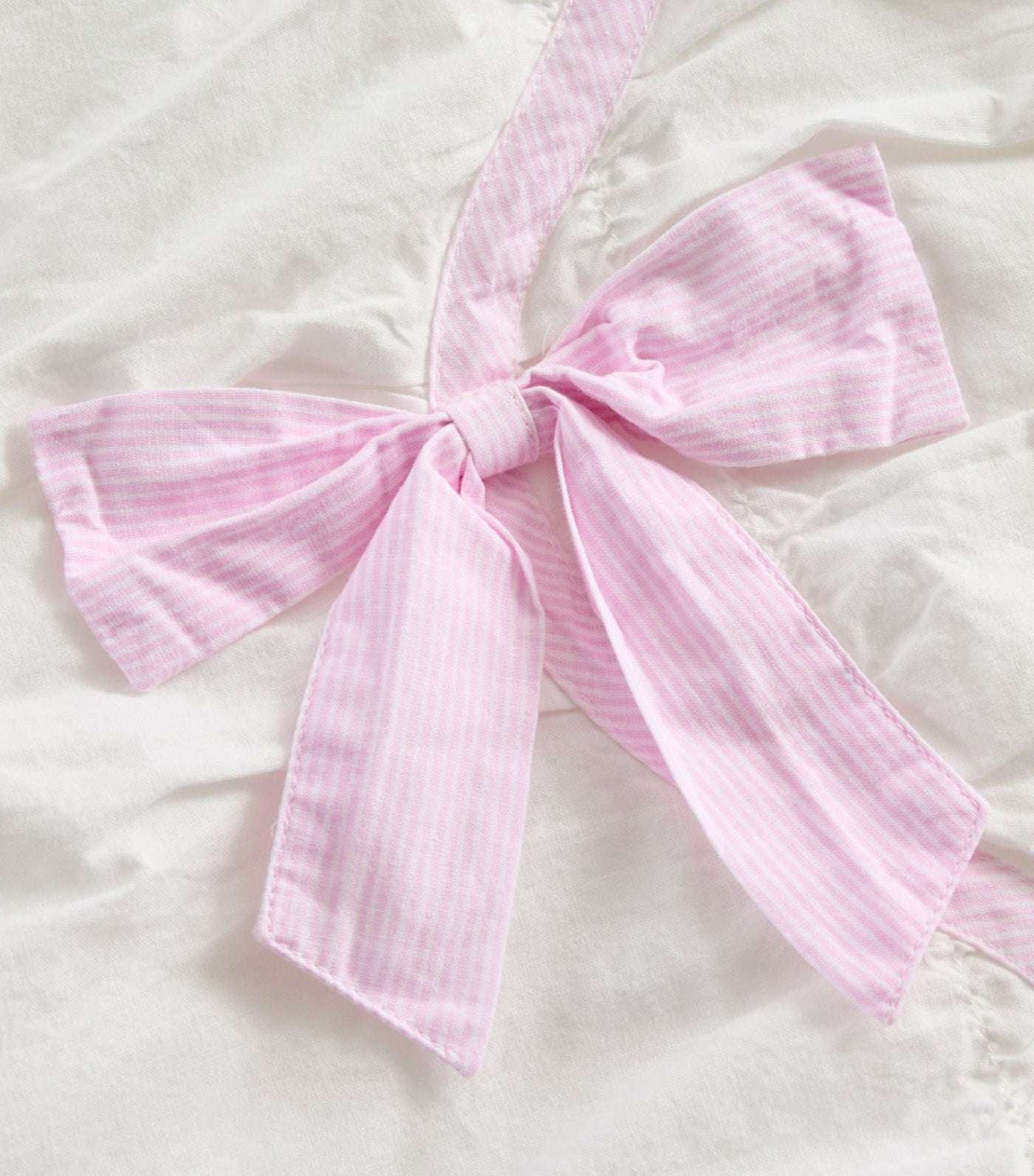 Stripe Bow Sheet Set Pink