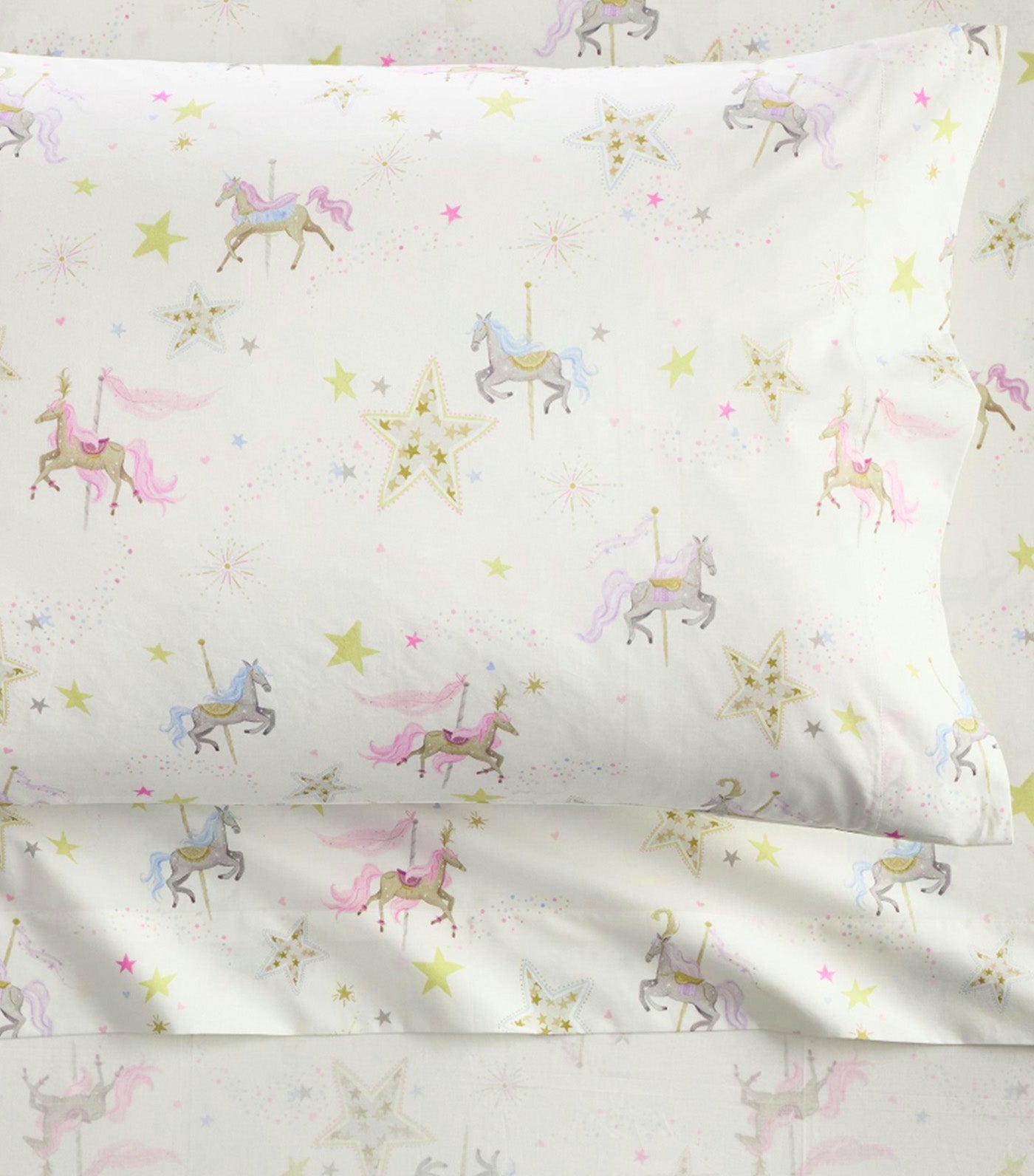Tutu du Monde Carousel Horse Sheet and Crib Set