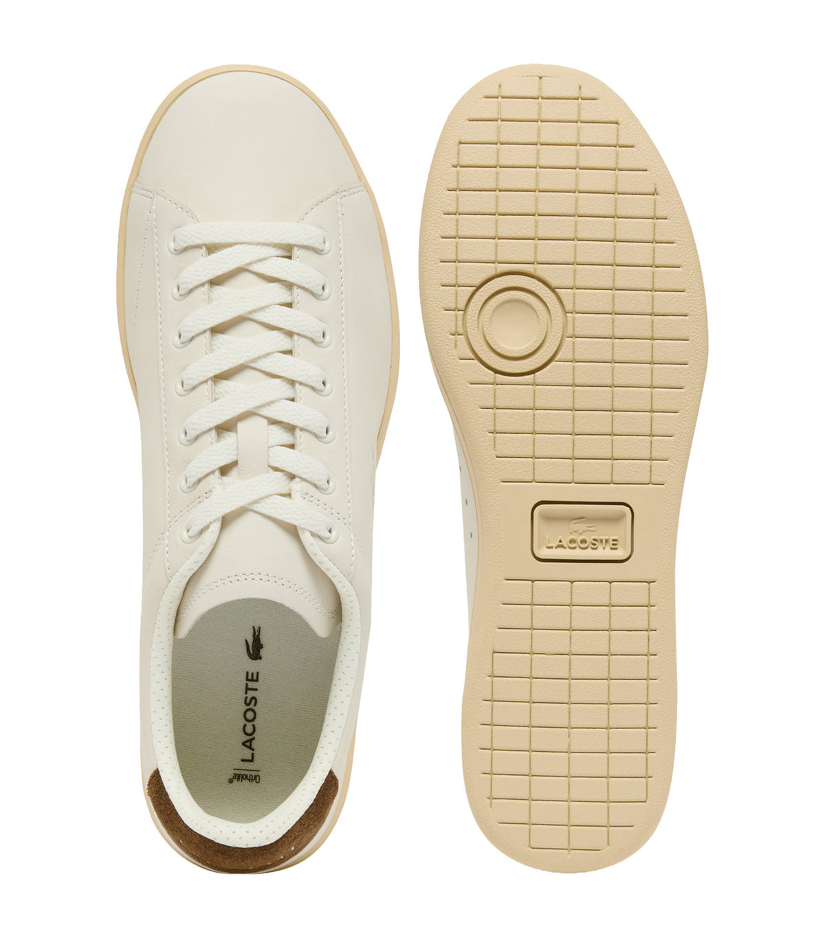 Men's Carnaby Set Leather Sneakers Off White/Dark Brown